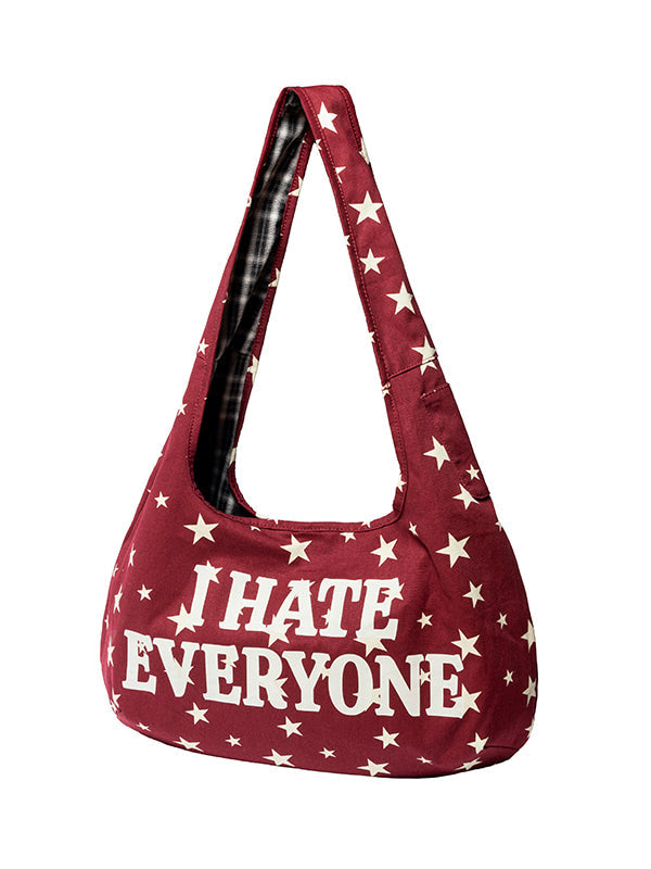 LSC REVERSIBLE STAR SHOULDER BAG / RED