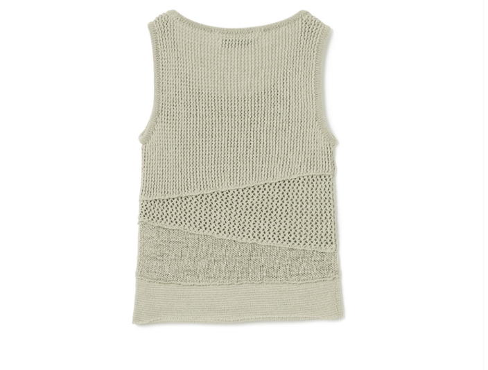 MIXED KNIT SLEEVES / 2 COLOR