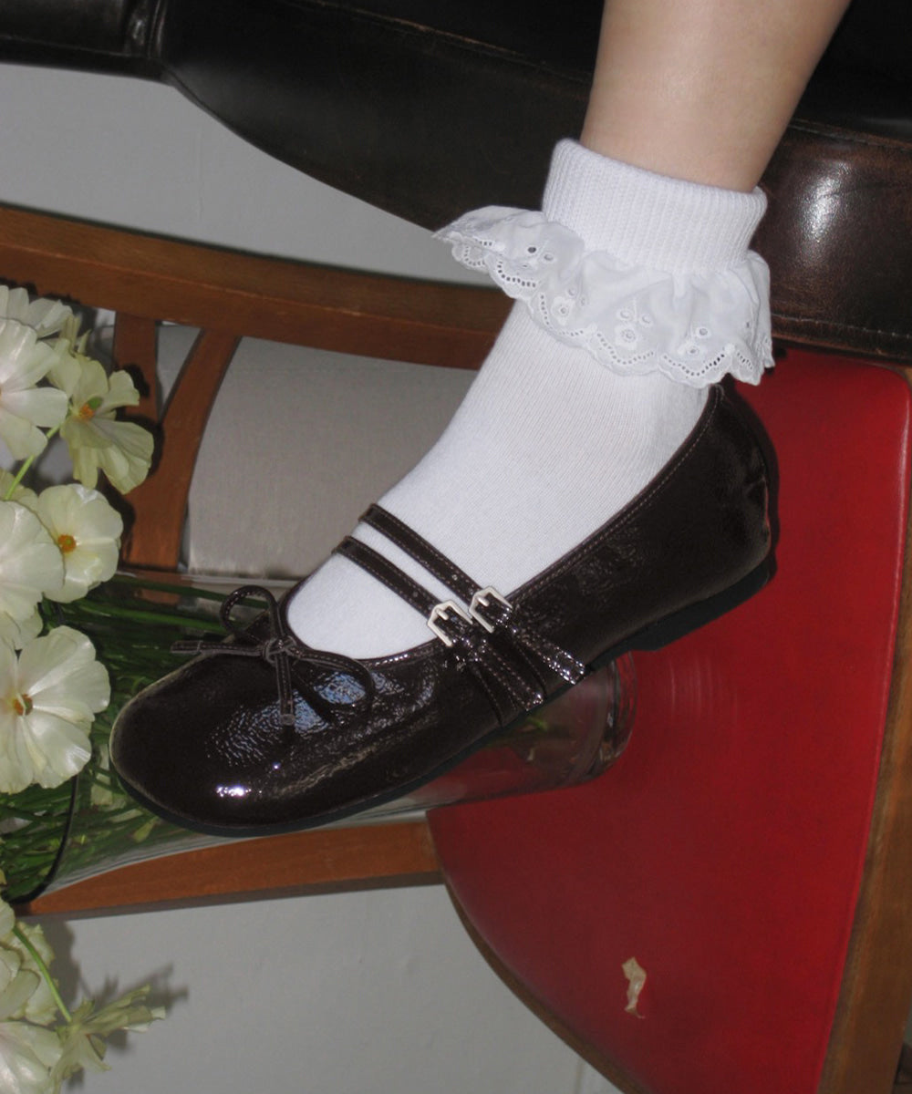 SQUARE TOE TWO STRAP MARYJANES / 3 Color