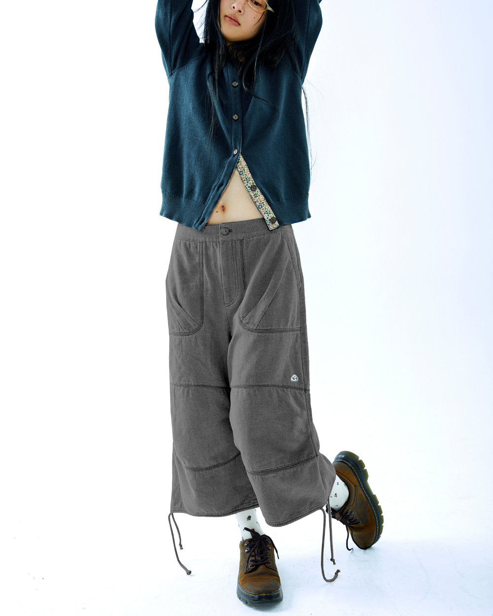 OXFORD ZIGZAG PANTS CHARCOAL