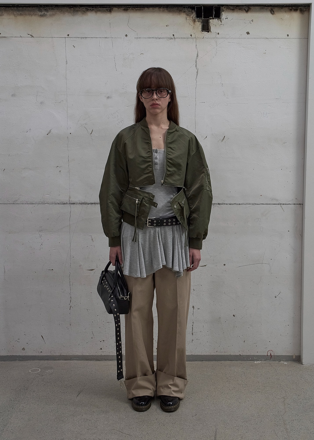 DETACHABLE-POCKET BLOUSON JACKET / 2 COLOR