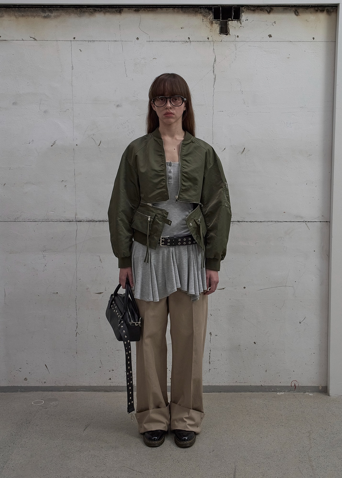 DETACHABLE-POCKET BLOUSON JACKET / 2 COLOR