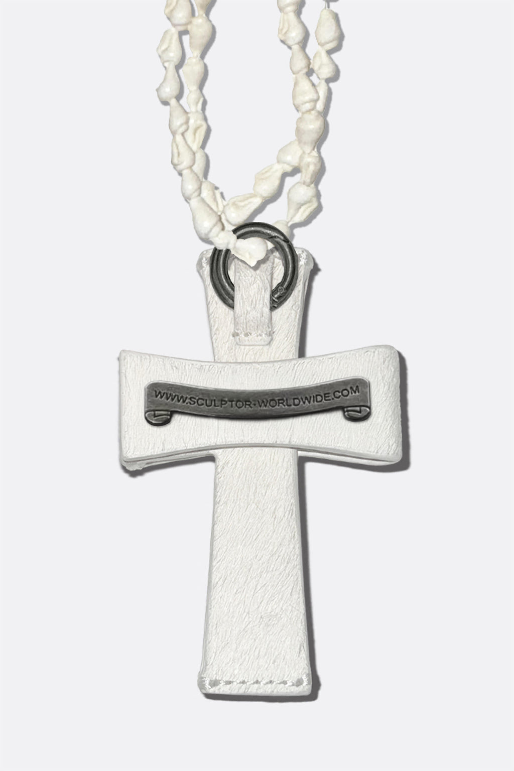 Cross Hair On Strap Wallet White