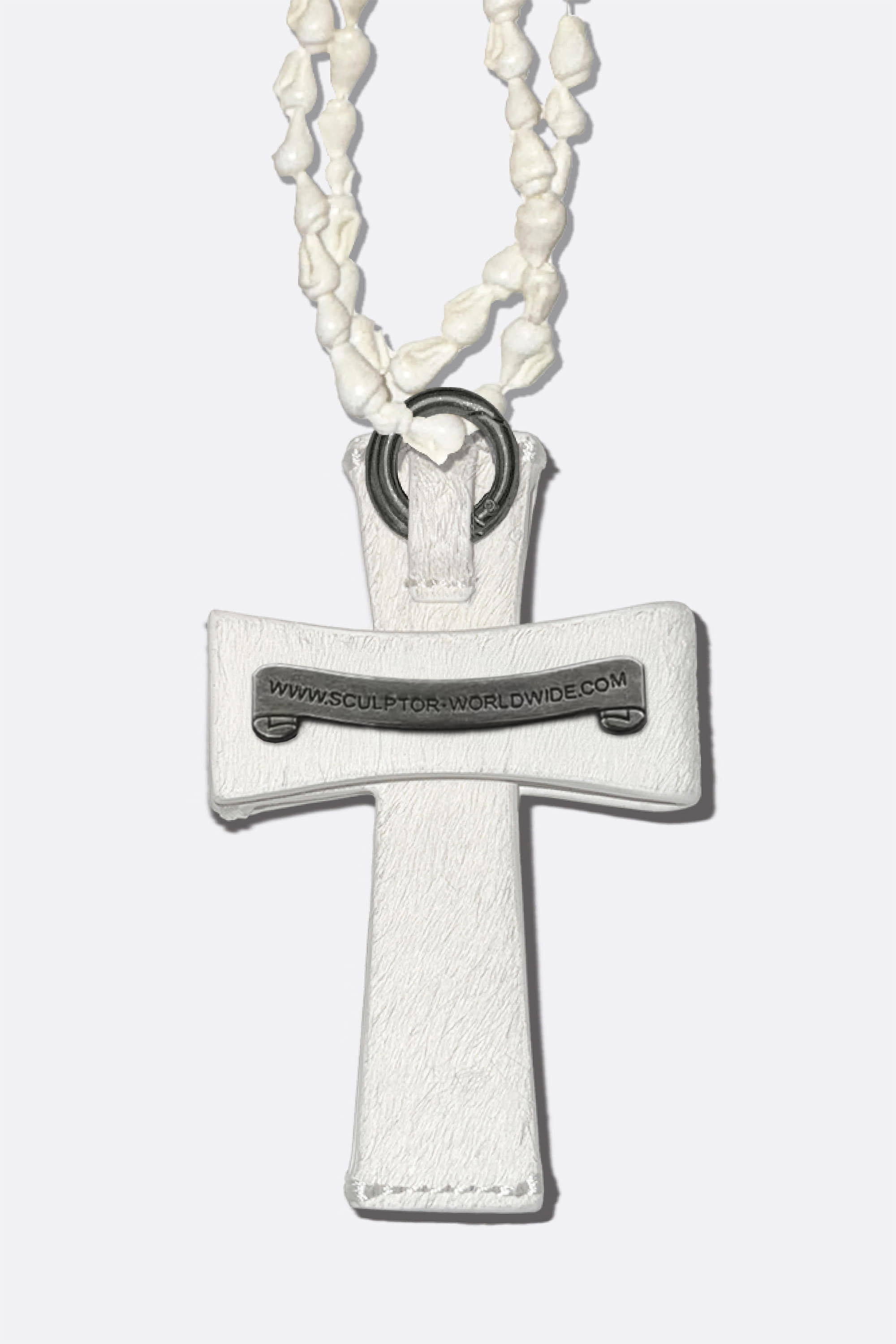 Cross Hair On Strap Wallet White