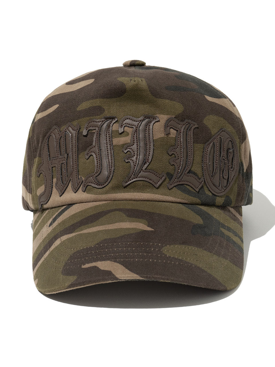 Mucky Letter Ball Cap Camo Brown