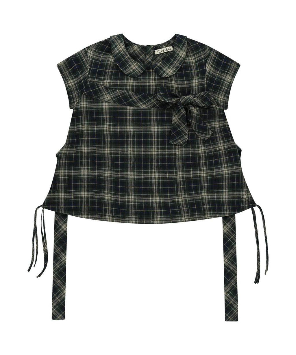BOW BLOUSE CHECK