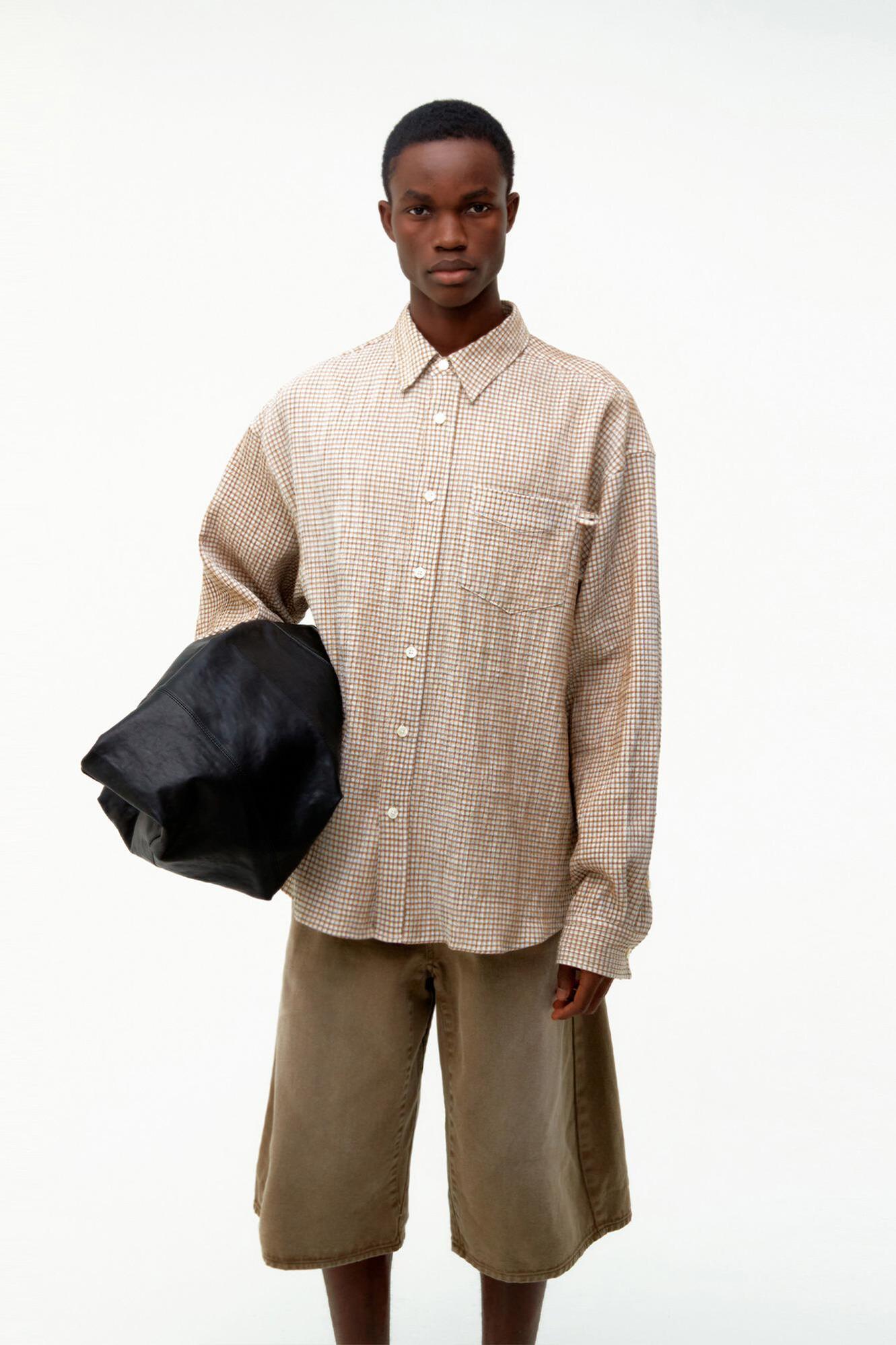 Dobby Windowpane Check Button-Down Shirt / 2 Color