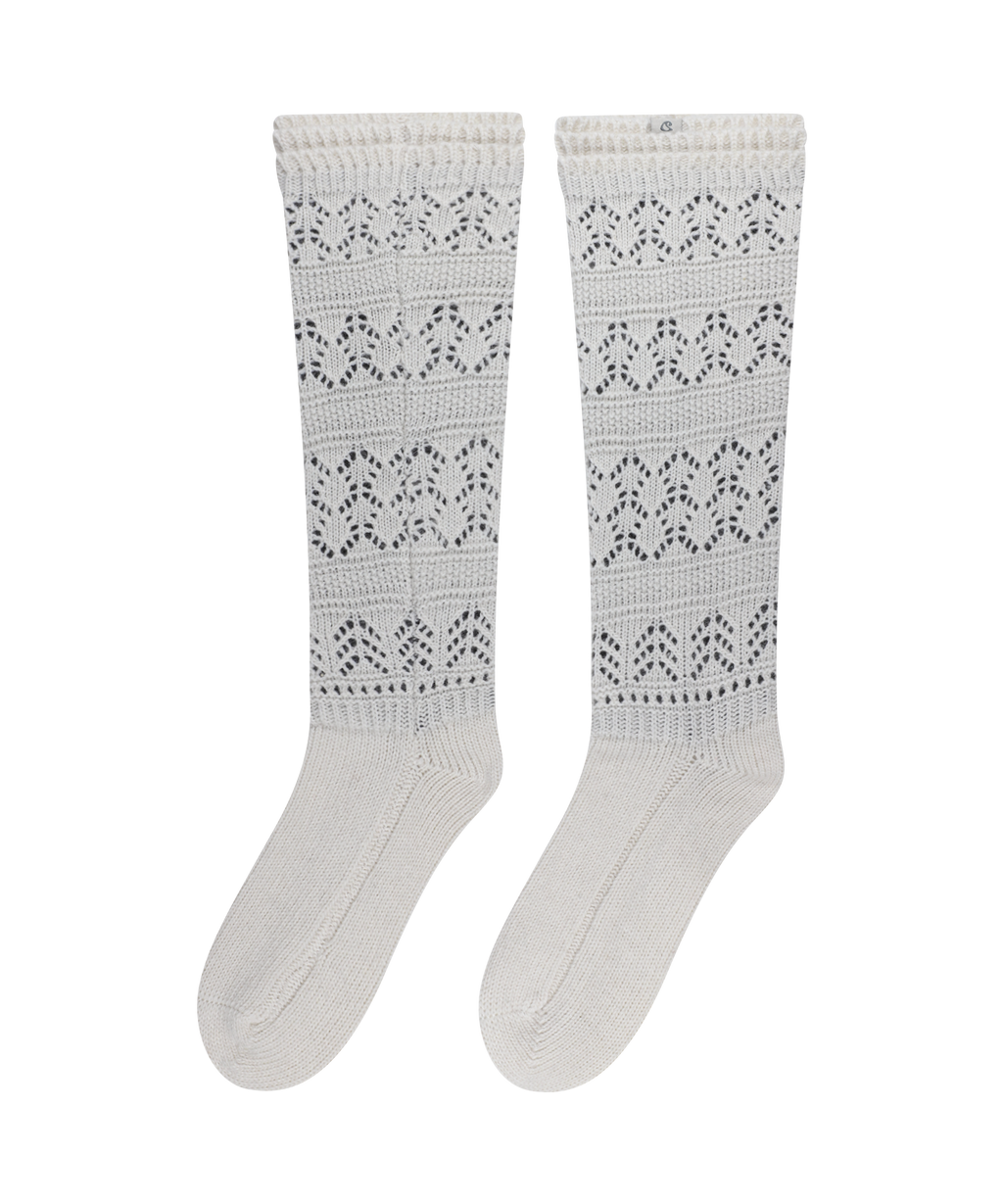 MORI KNEE SOCKS IVORY