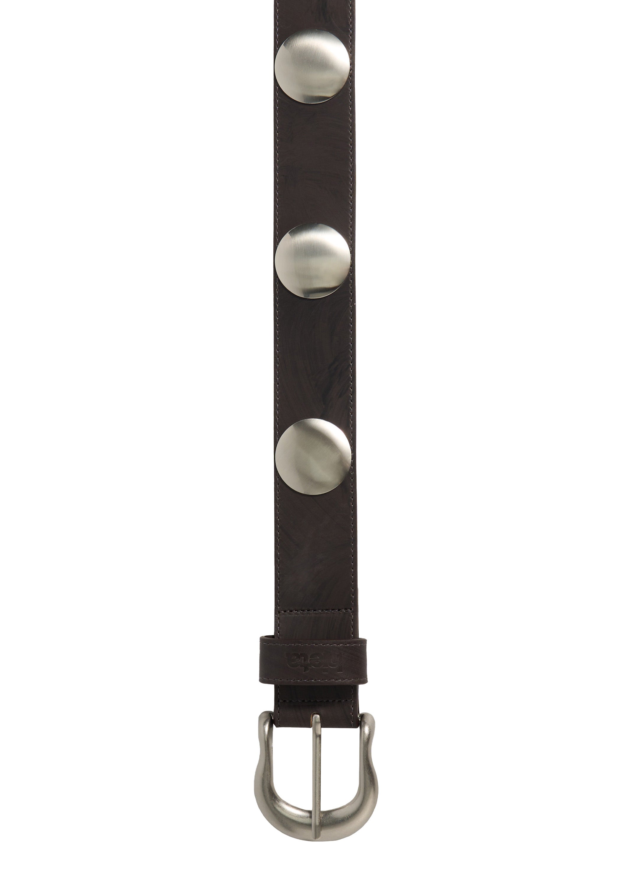 Ida Leather Belt / Silver