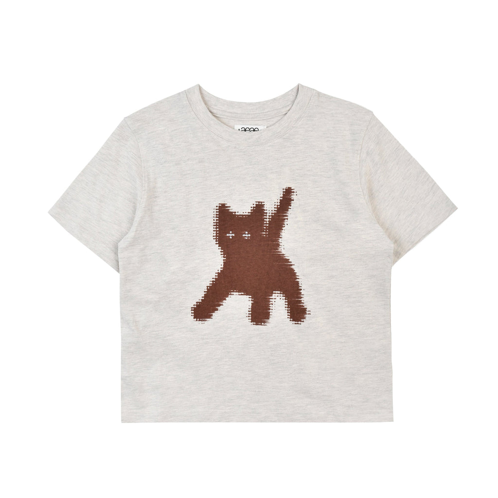 FLASHED CATS EYE CROP T-SHIRTS / 6 Color