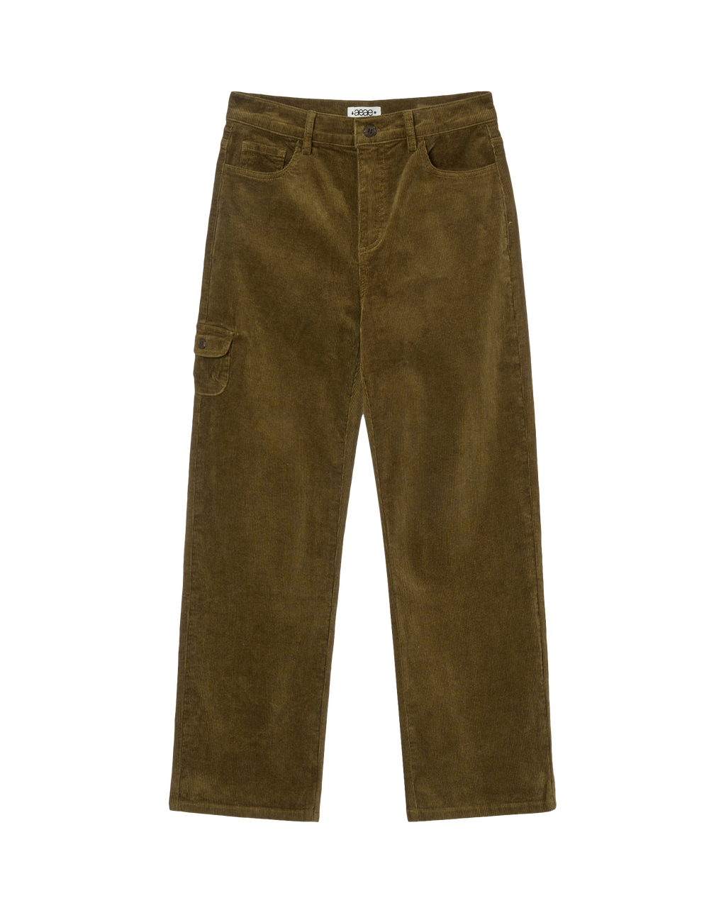 ROUND POCKET CORDUROY PANTS KHAKI