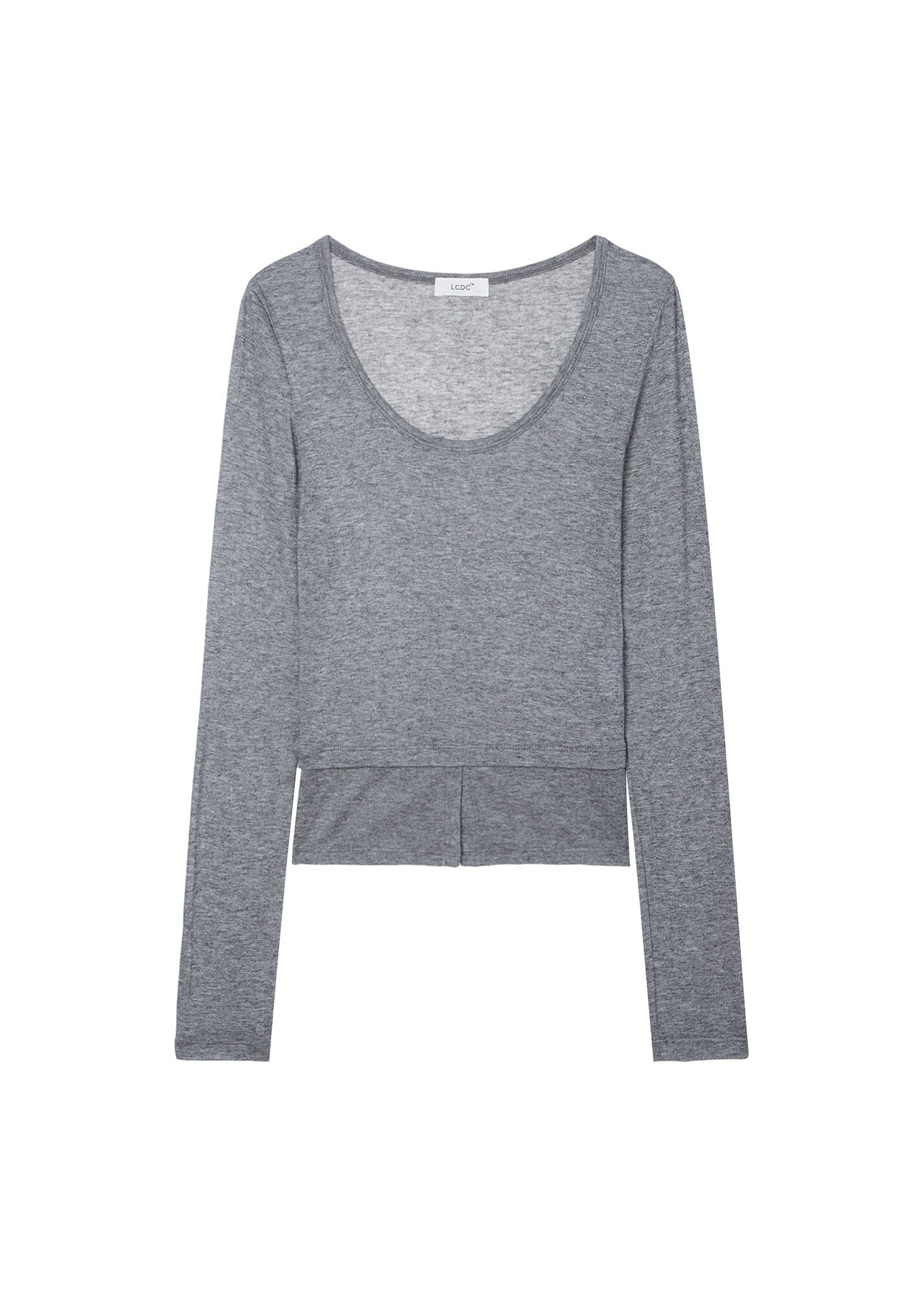 U-NECK JERSEY TOP / 2 Color