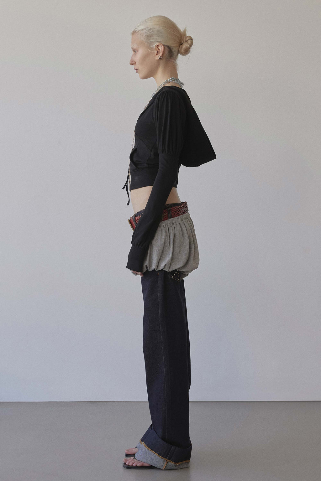 Solid Zip-Up Hoodie Black