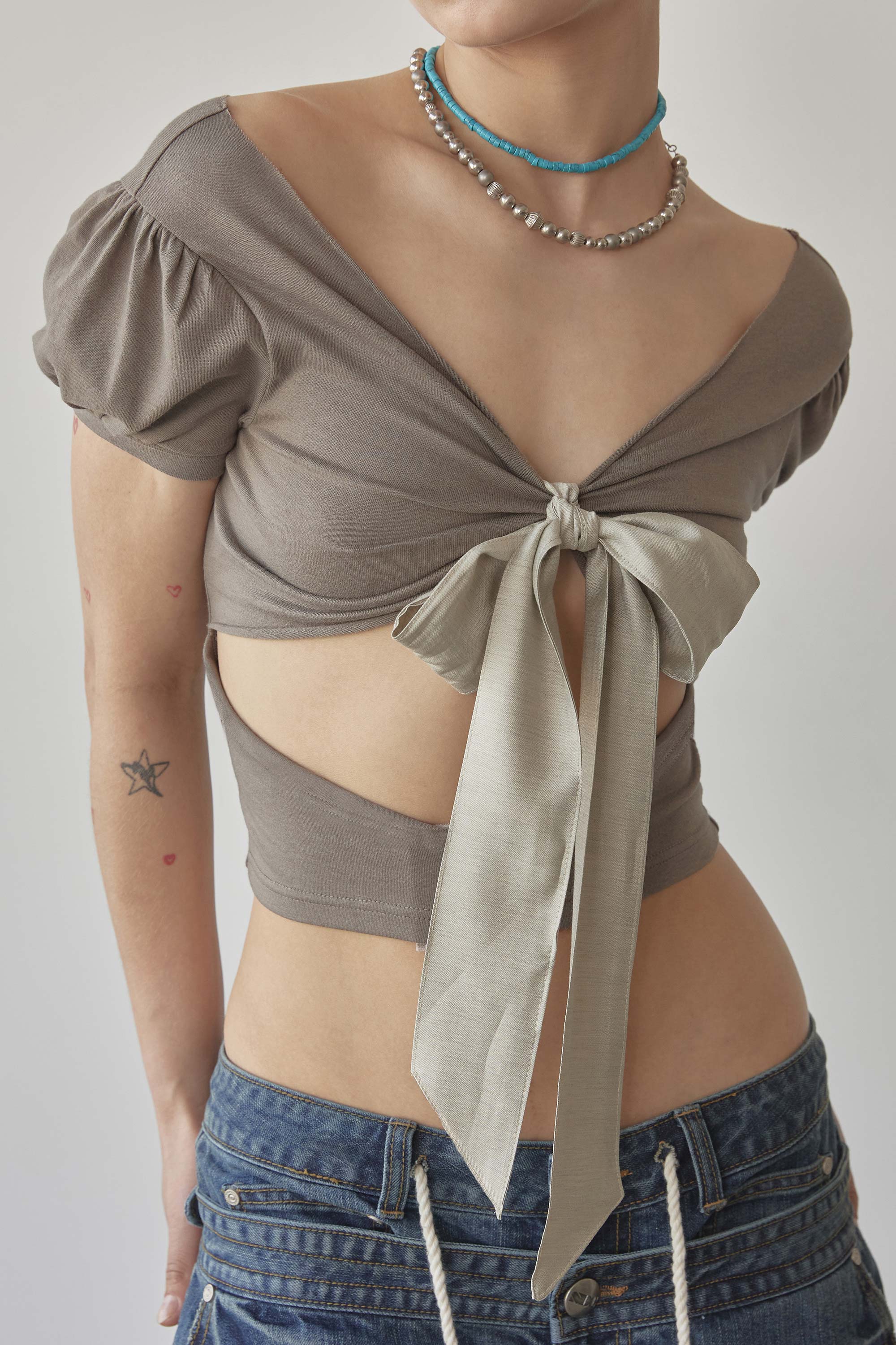 Princess 2way Tee Mocha