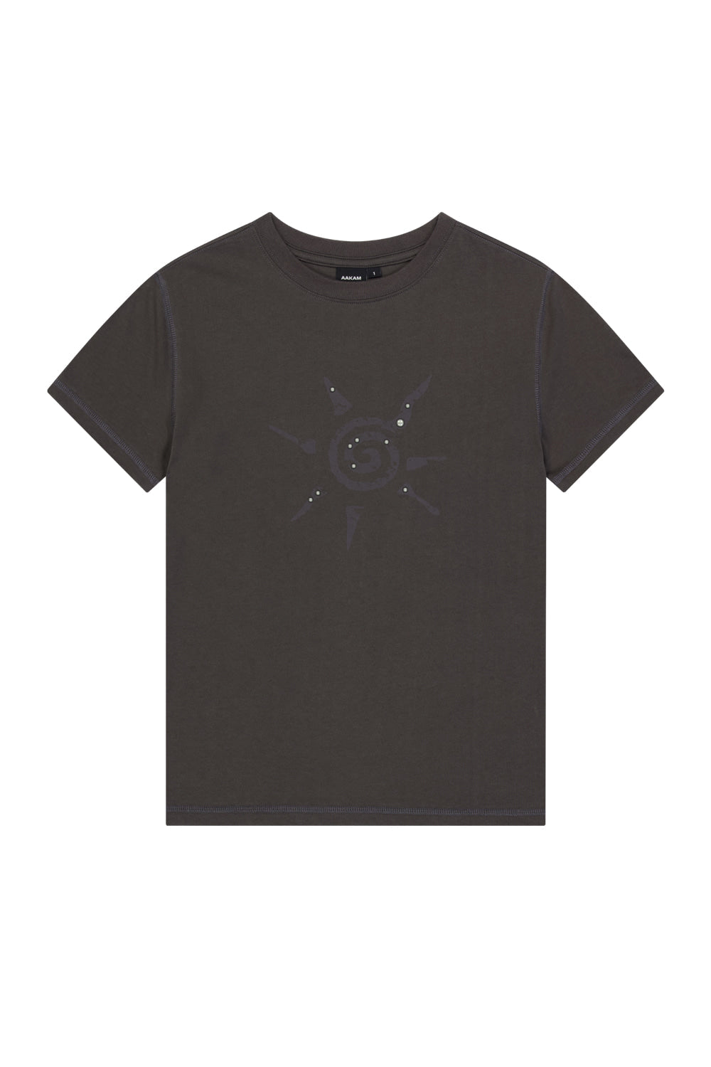 Studded Sun Half Top (Dark Gray)