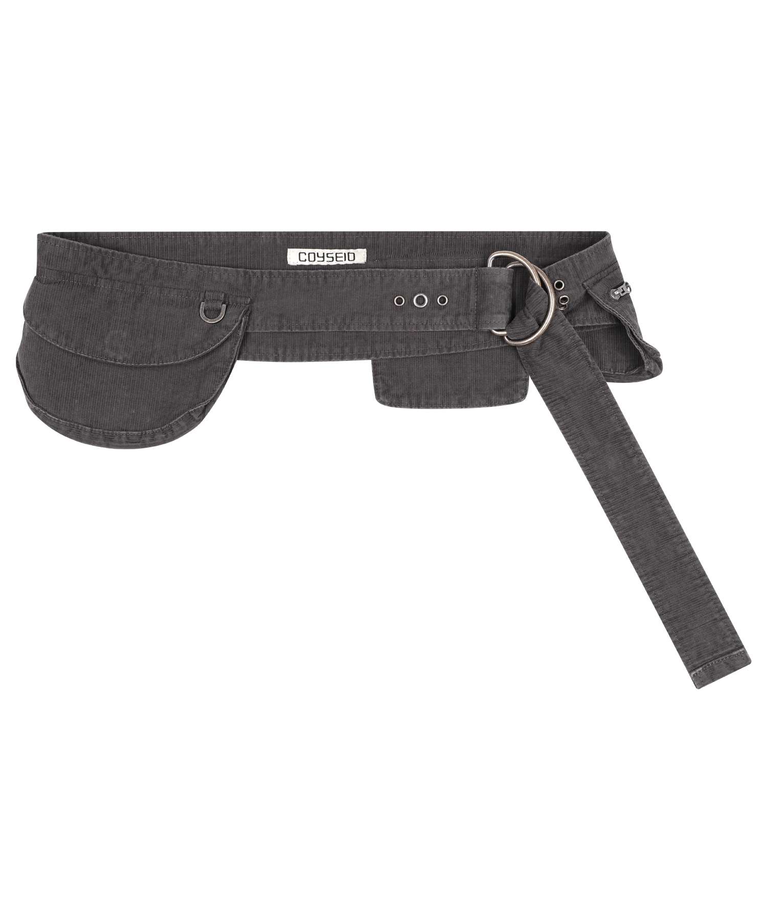 WASHED COTTON BELT BAG BROWN