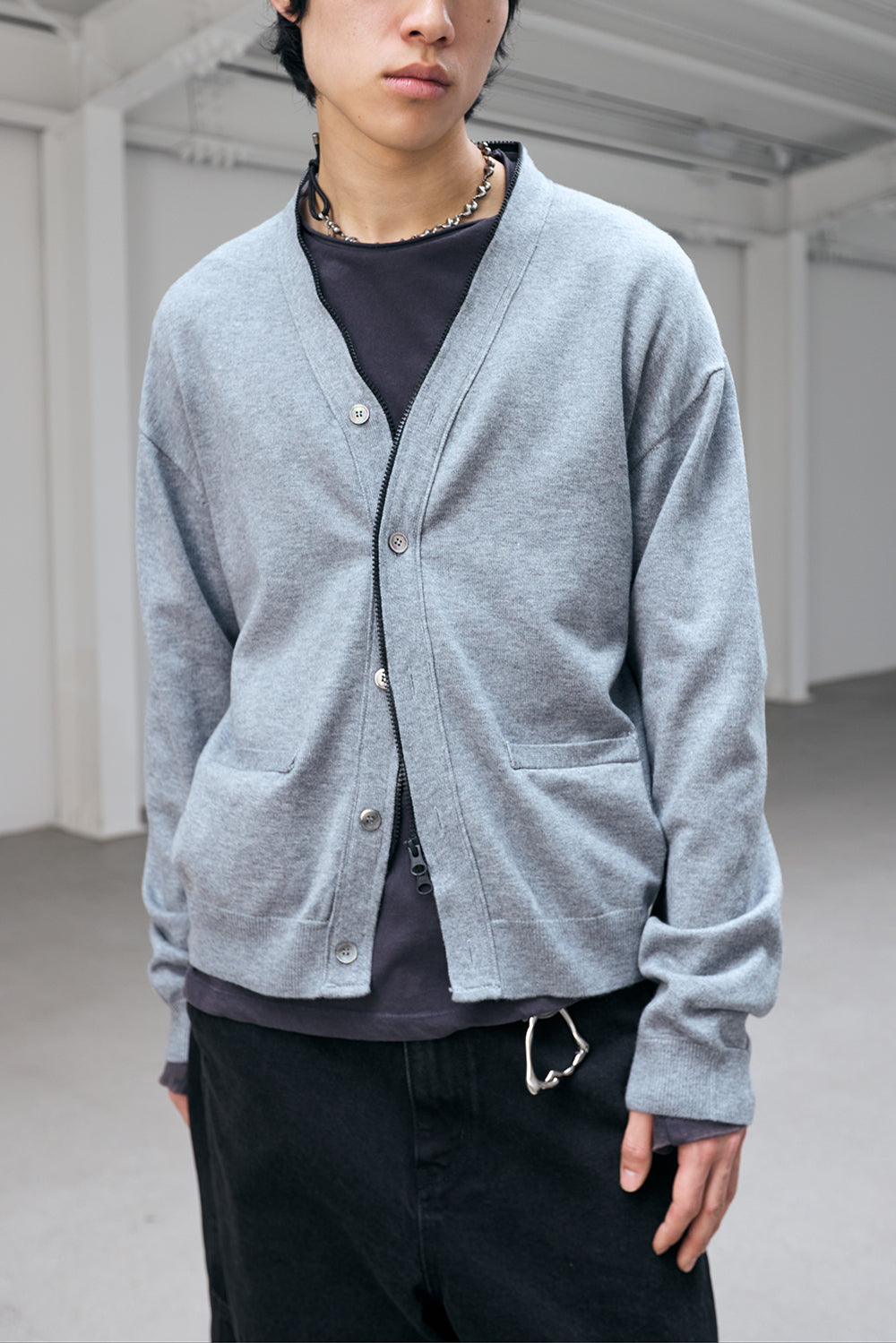 Zip Cardigan / 3 COLOR