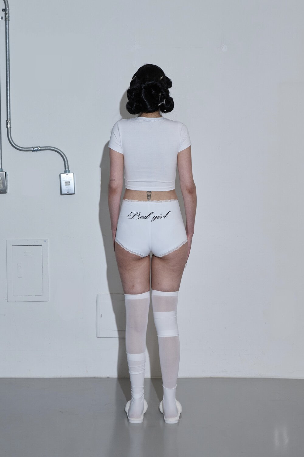 LETTERING CORSET T-SHIRT