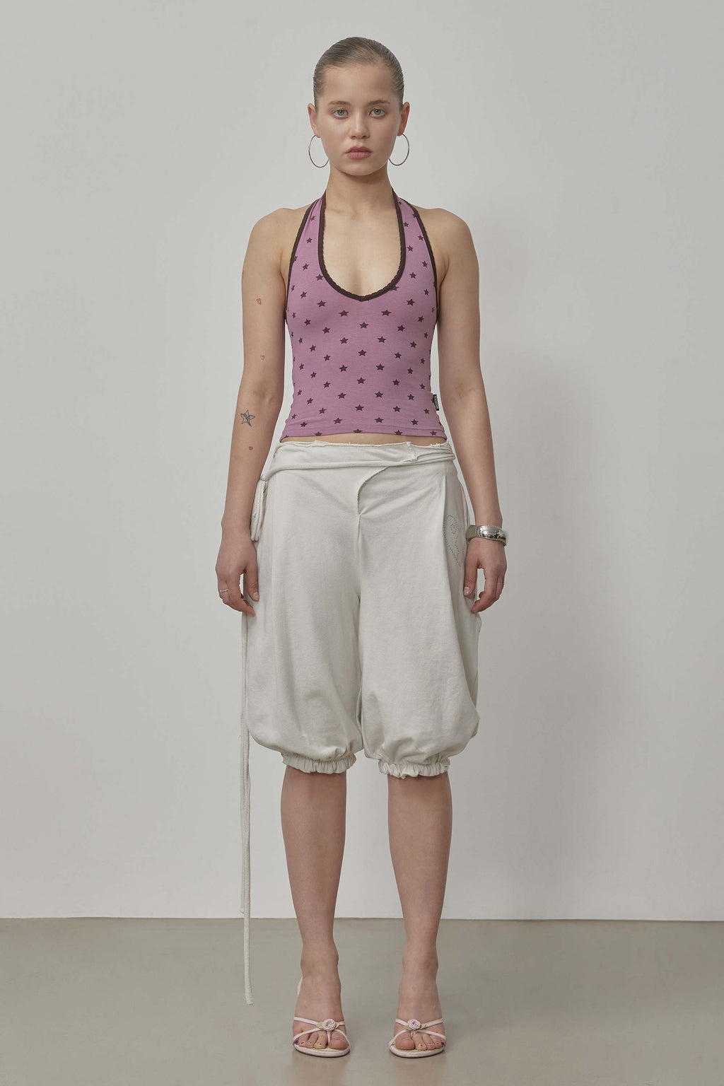 Star Halter Top Plum Pink