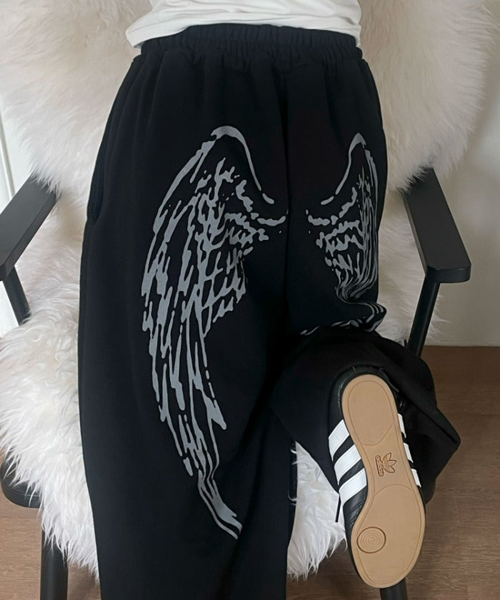 ANGEL VINTAGE SWEATPANTS (BLACK)