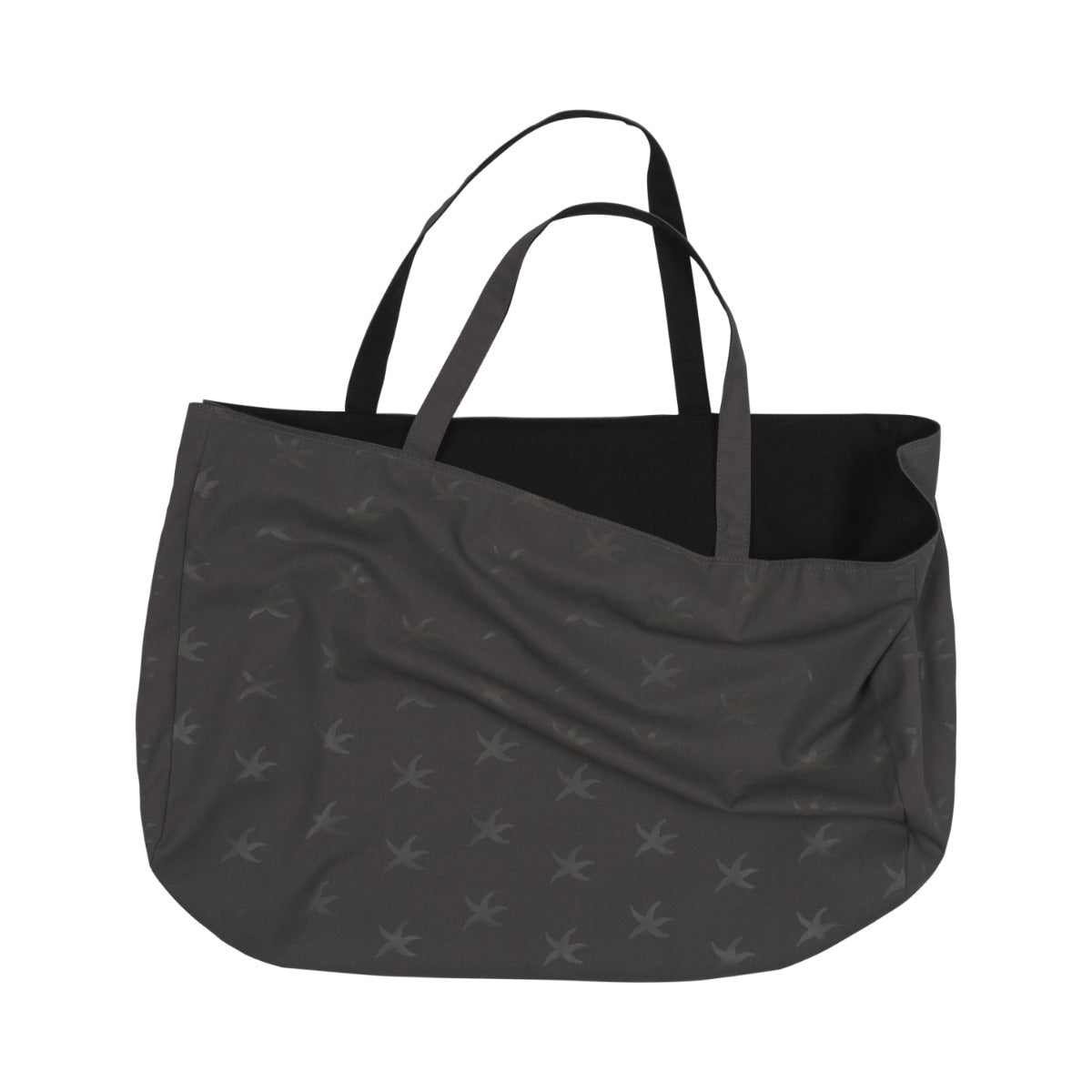 TCM starfish reversible tote bag (charcoal/black)