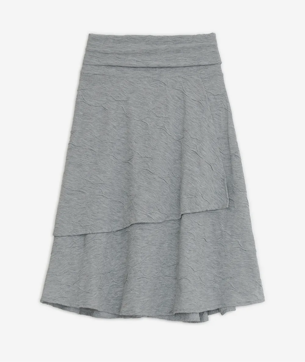 Star flared midi skirt