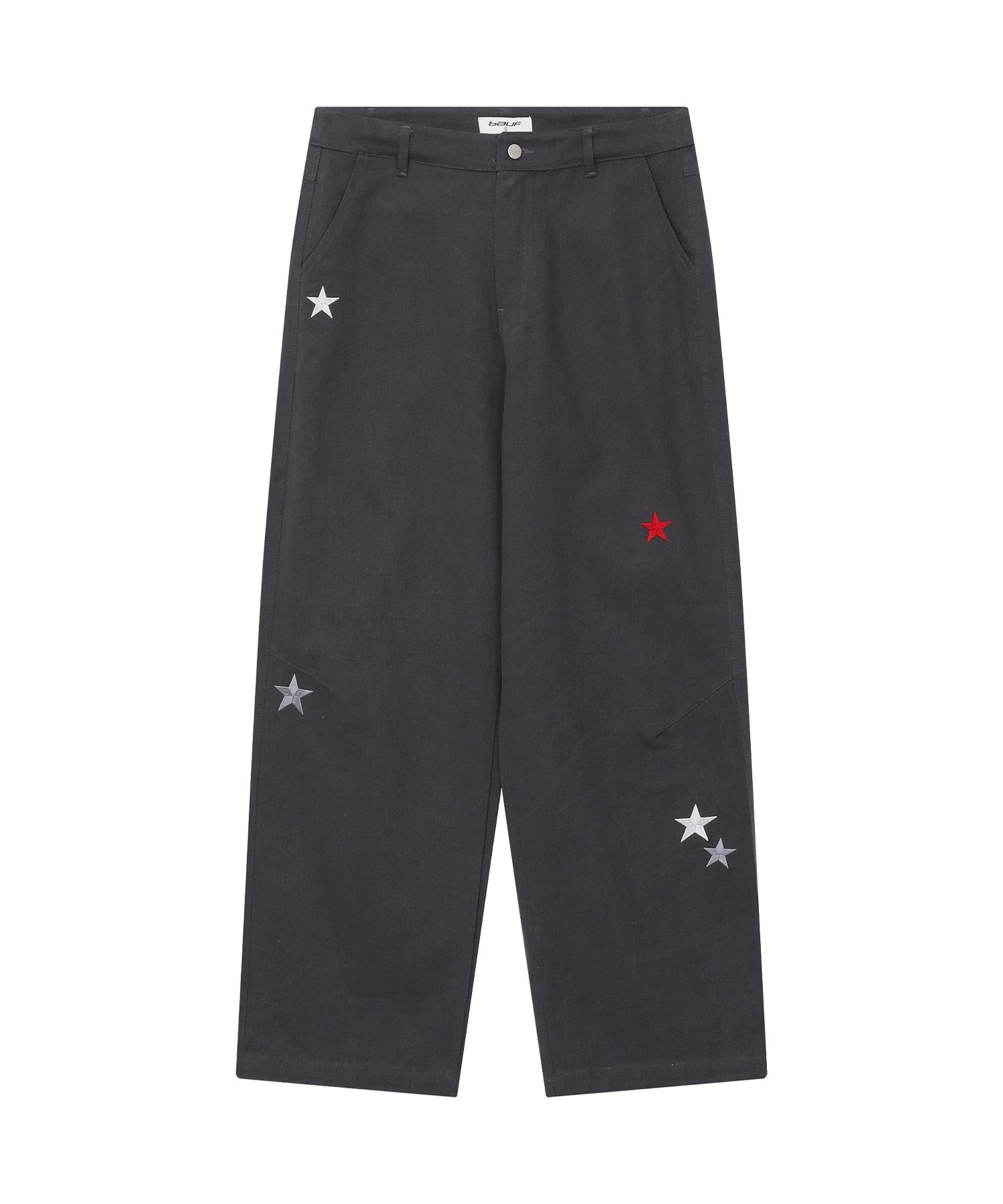 Star symbol pants. Charcoal