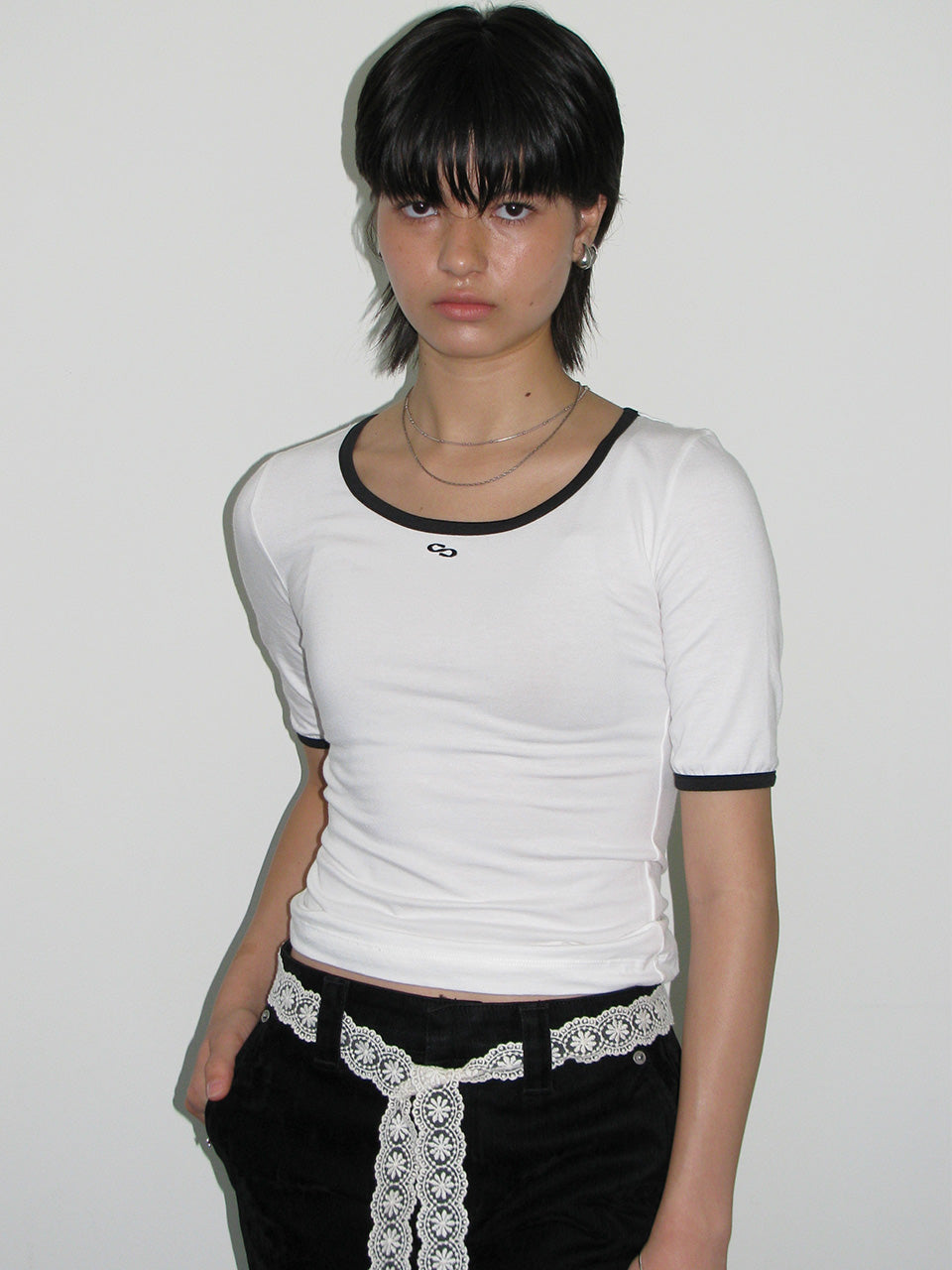 Symbol Ringer T-Shirt White