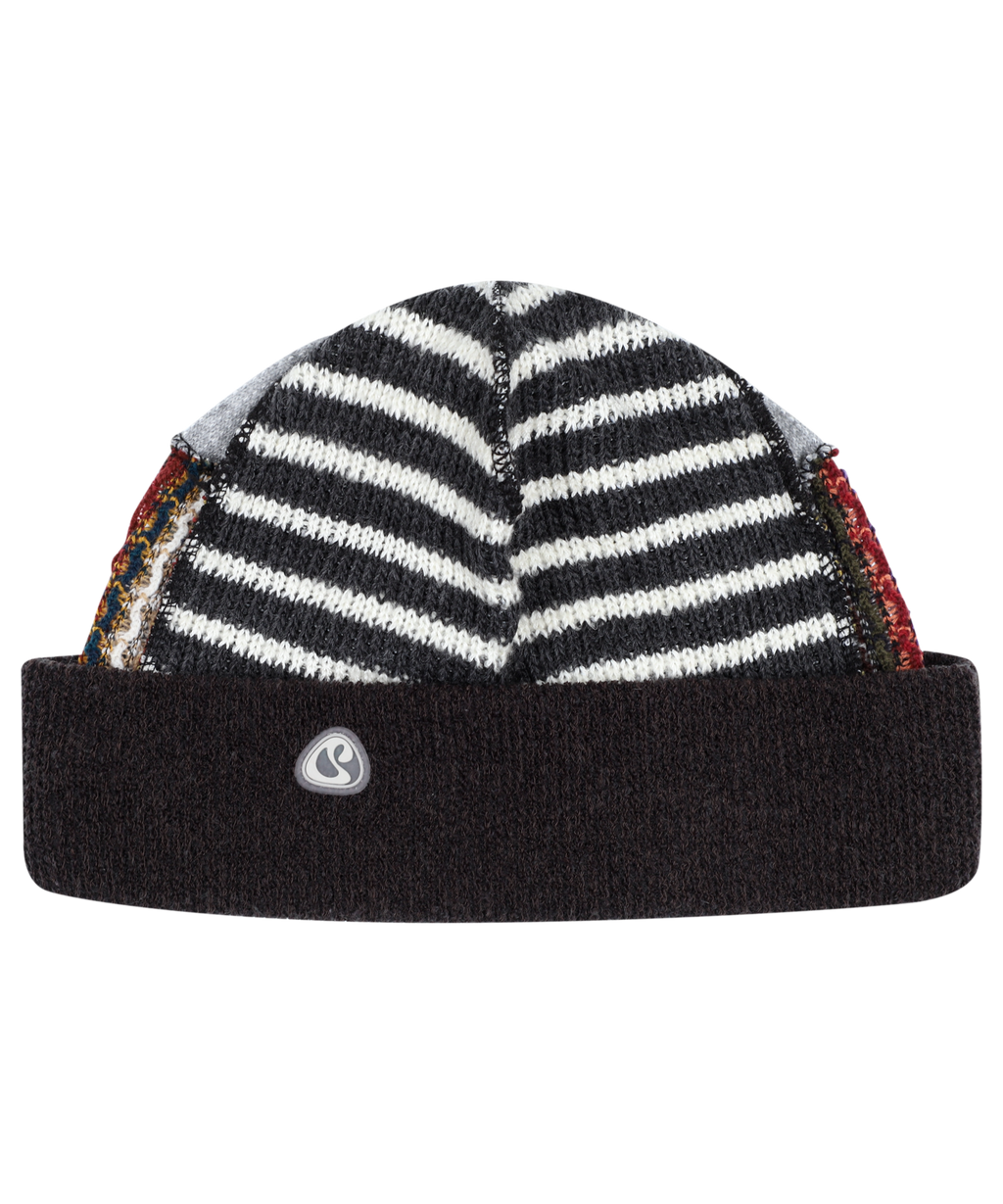 PATCHWORK BEANIE BROWN