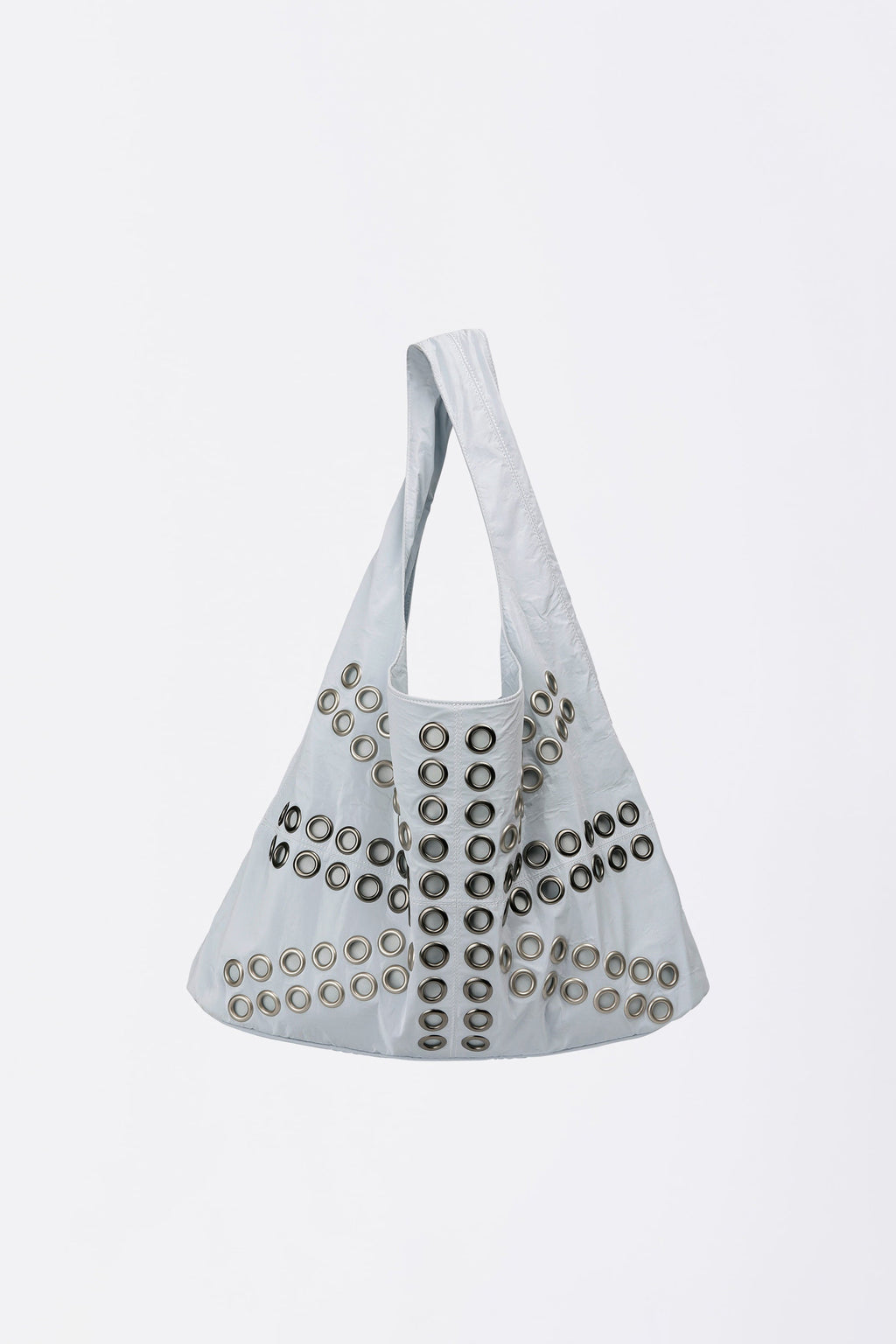 Stud Metallic Hobo Bag Baby Blue