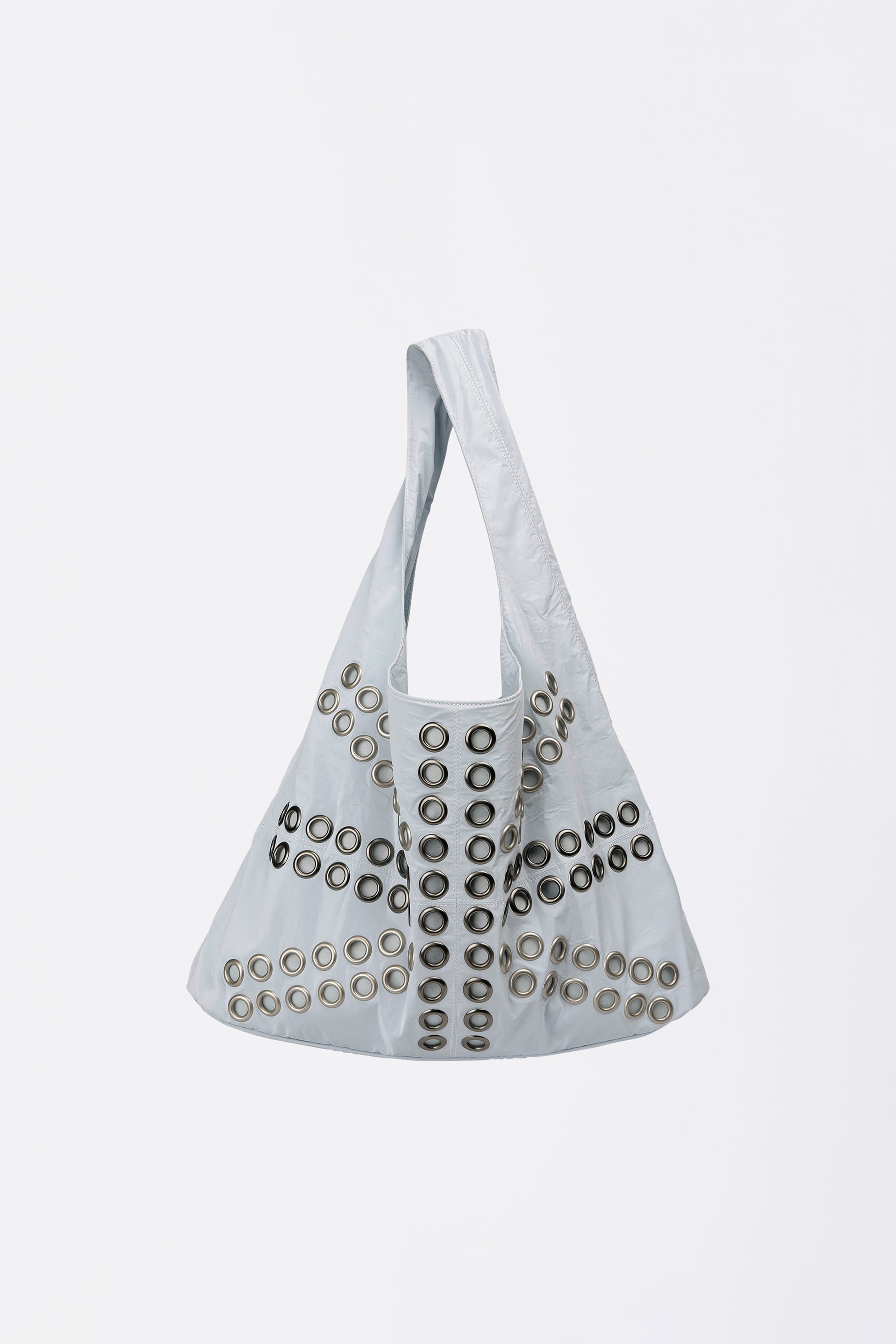 Stud Metallic Hobo Bag Baby Blue