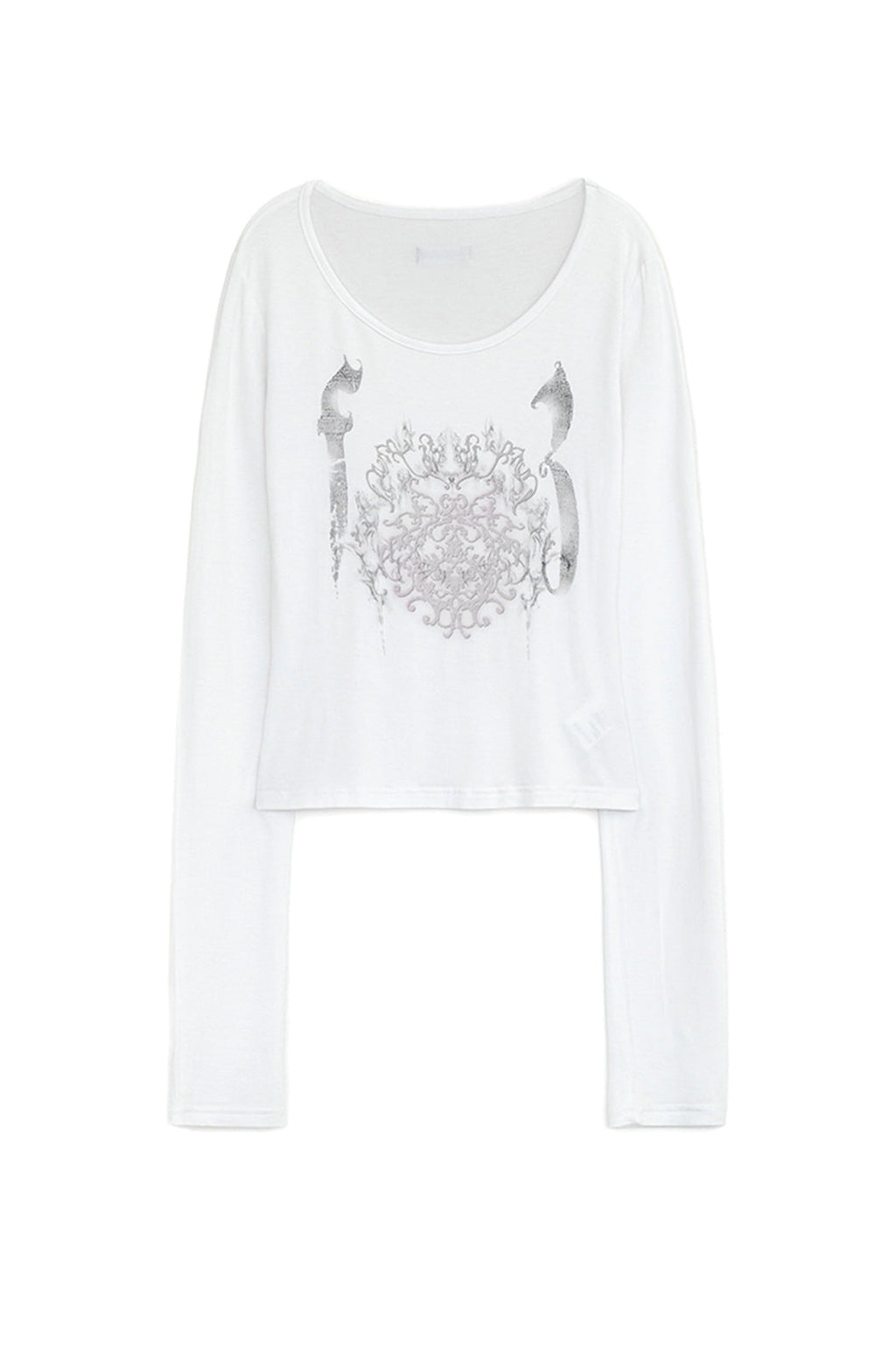 Ornament printed top (White)