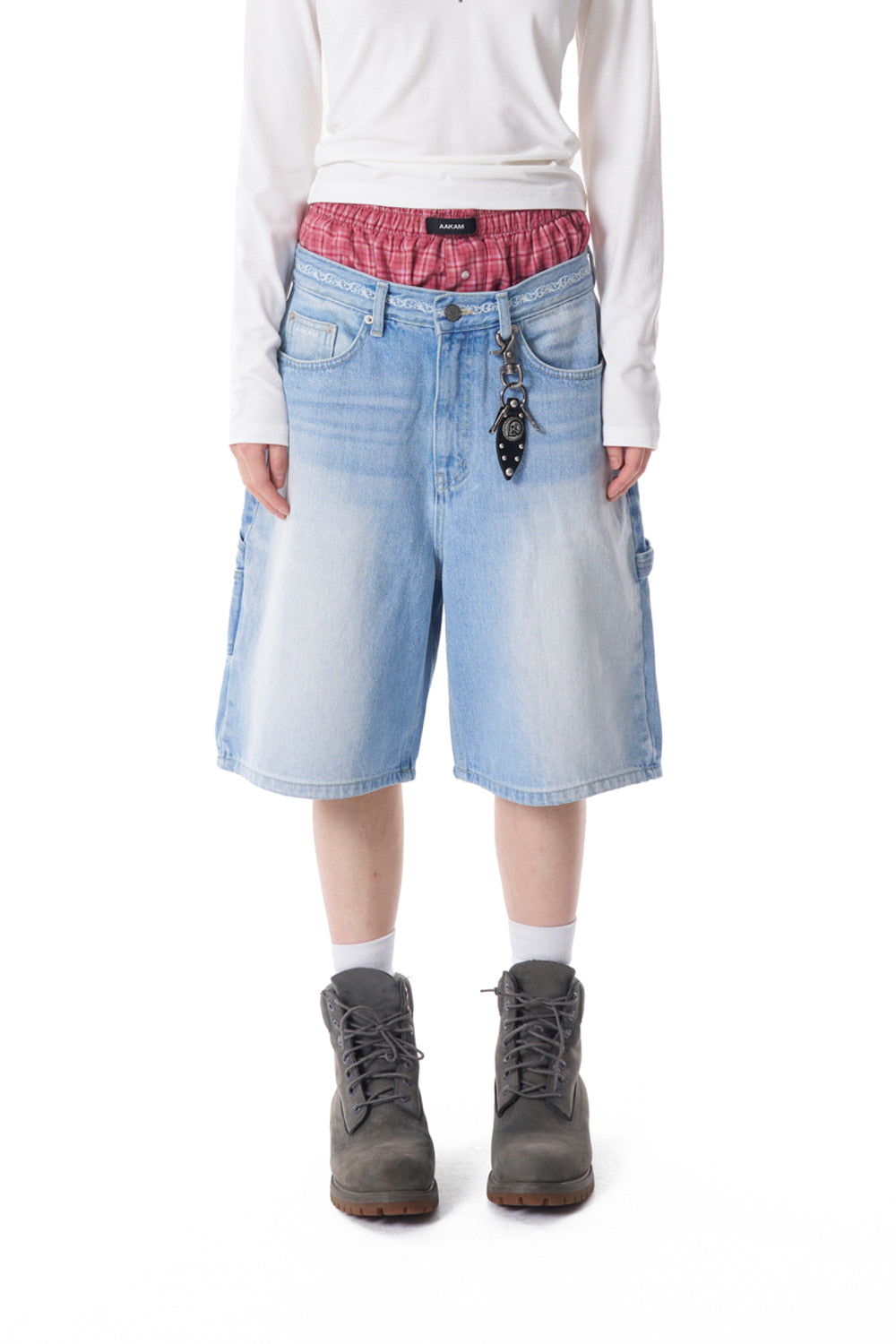 Needlework Carpenter Bermuda Denim Pants (Blue)