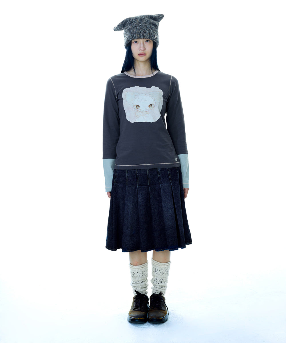 MORI KNEE SOCKS IVORY