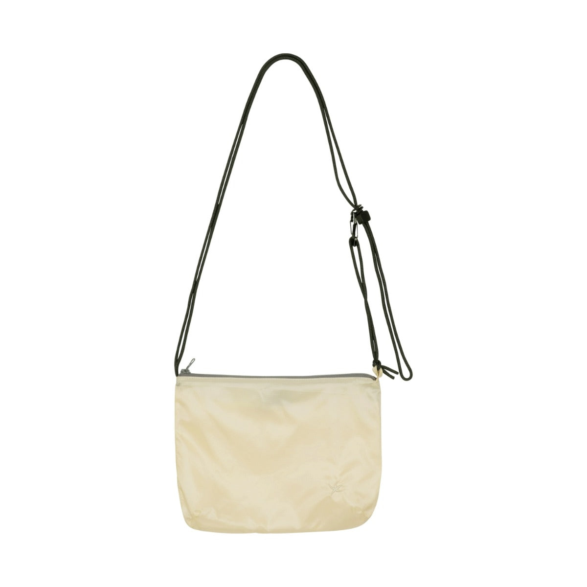 TCM mini logo ripstop cross bag (cream)