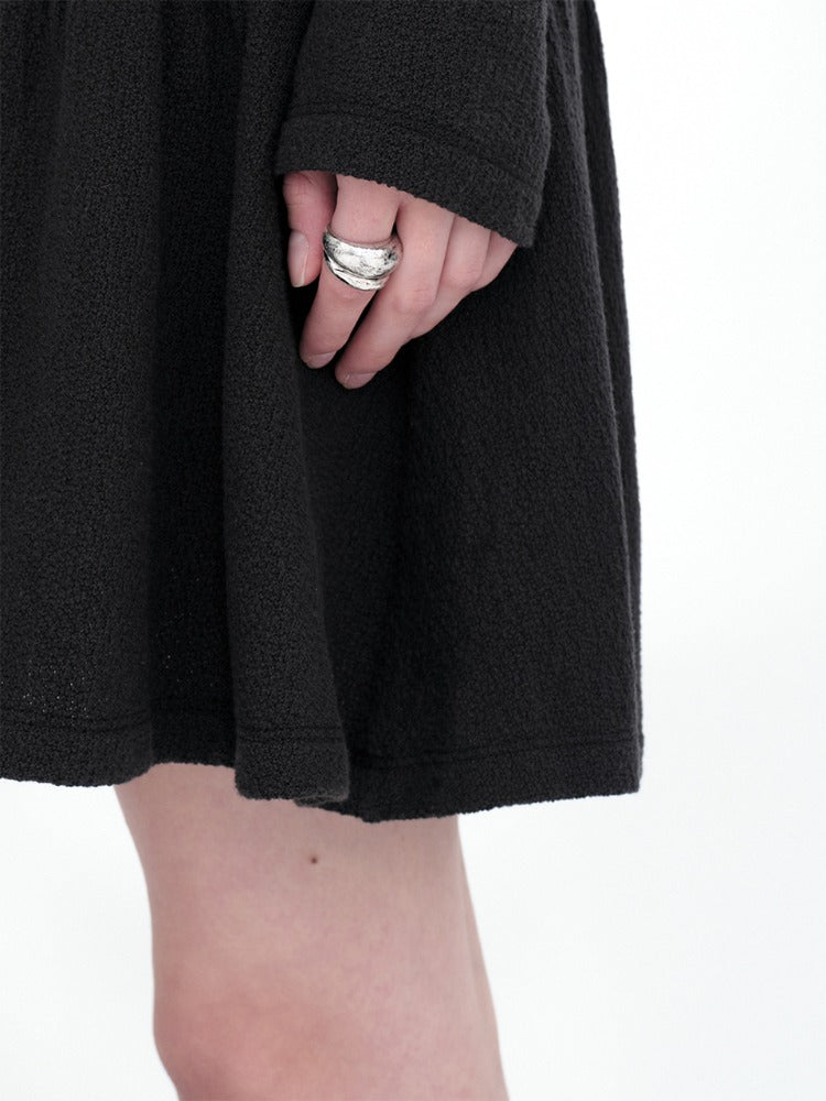 Textured Bold Layered Ring Silver