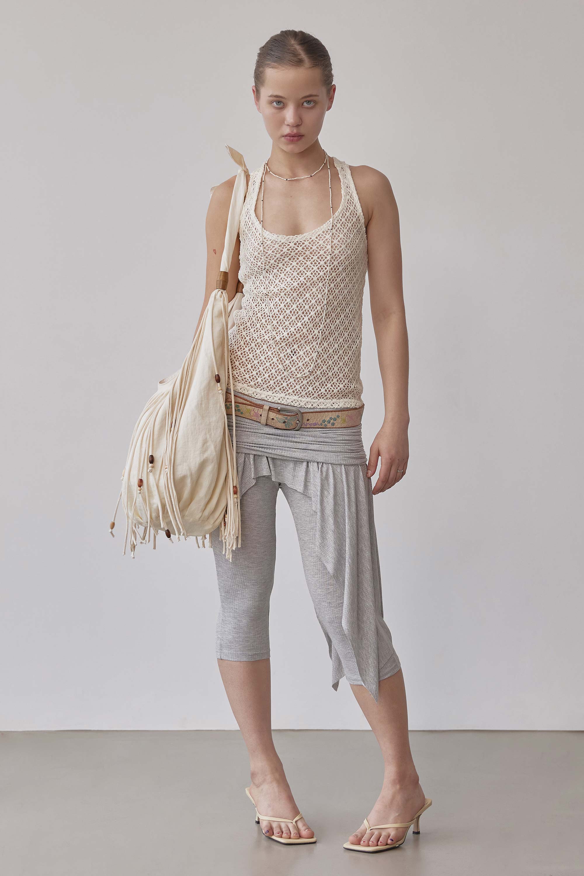 Shaggy Fringe Market Bag Raw