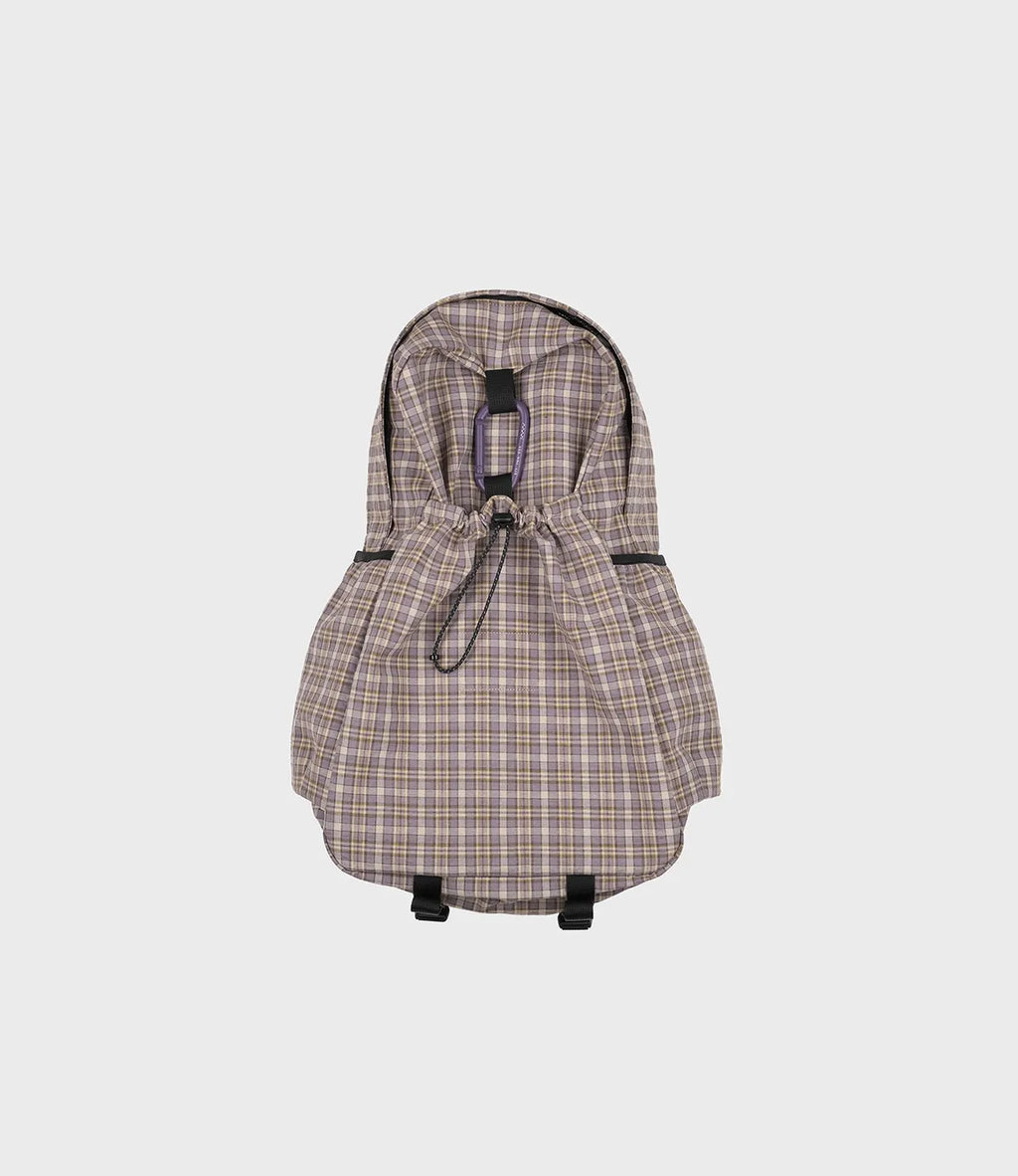 mmo backpack cotton check 3layer / grape