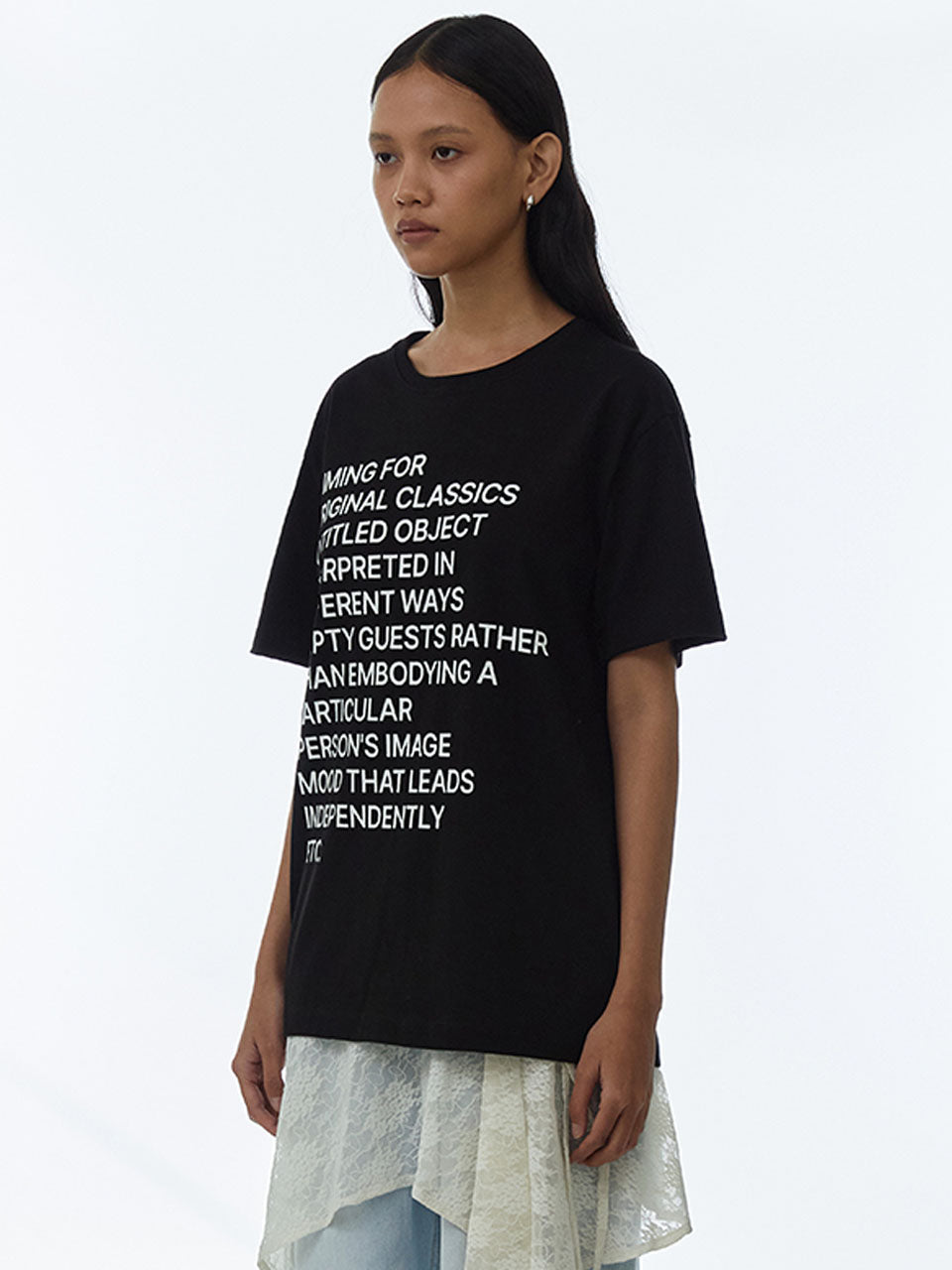Lettering Archive T-shirts Black
