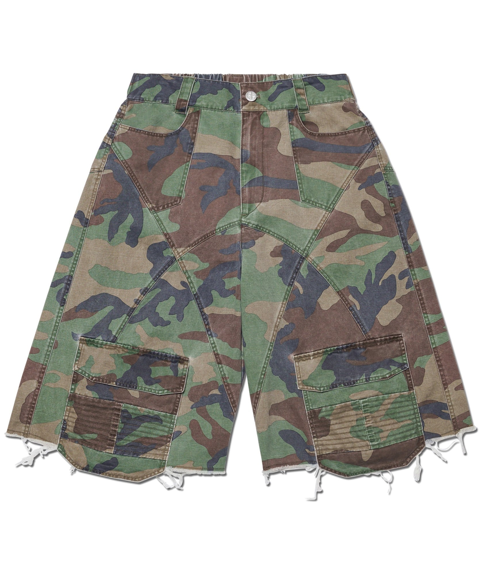 CAMOUFLAGE CARGO SHORTS