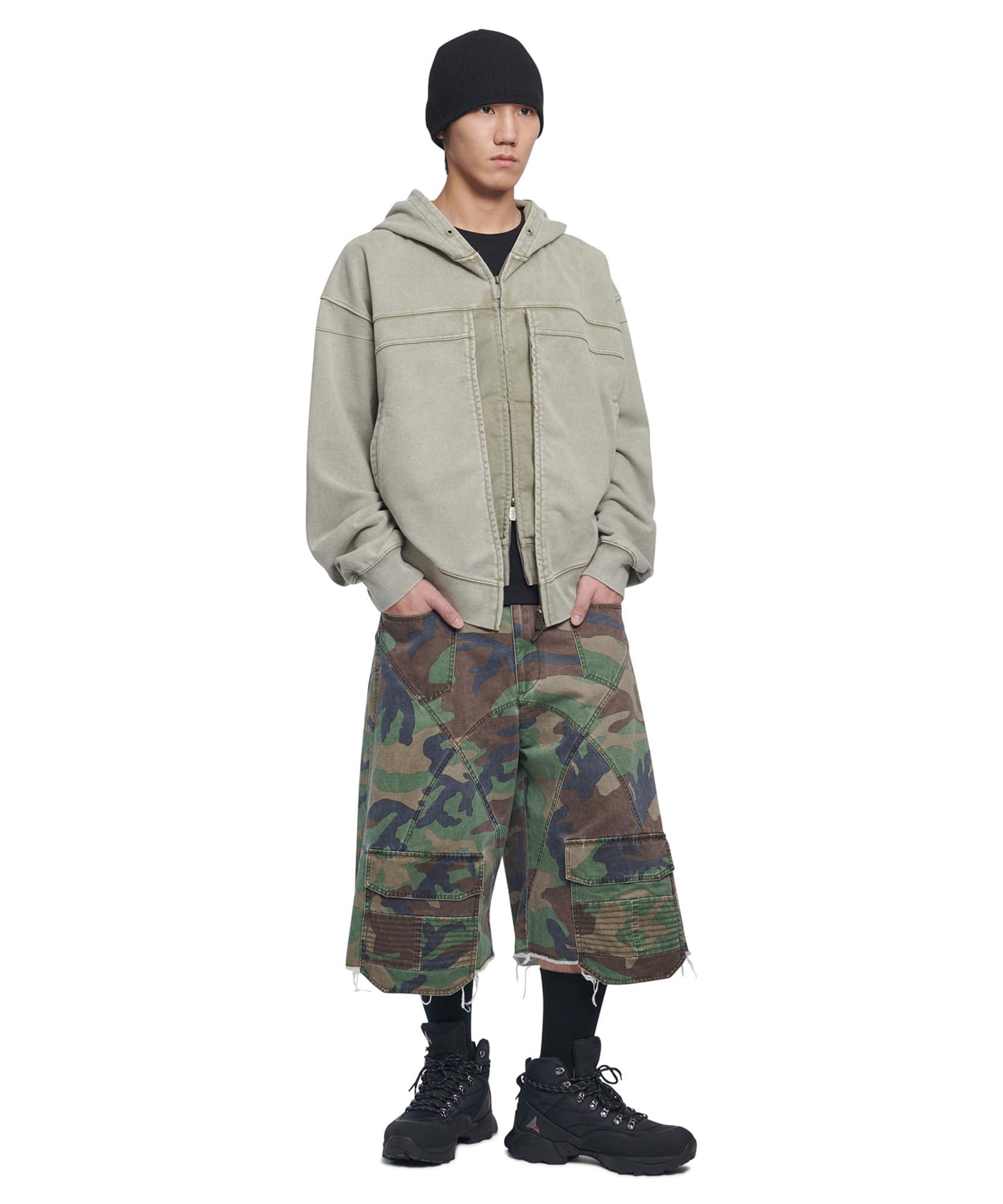 CAMOUFLAGE CARGO SHORTS