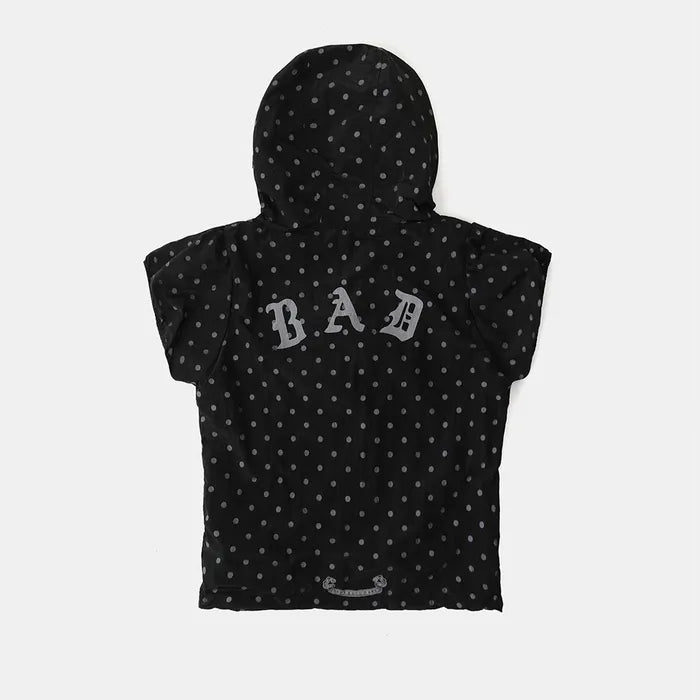 Mystic Nylon Reflective Short Sleeve Hooded Zip-Up