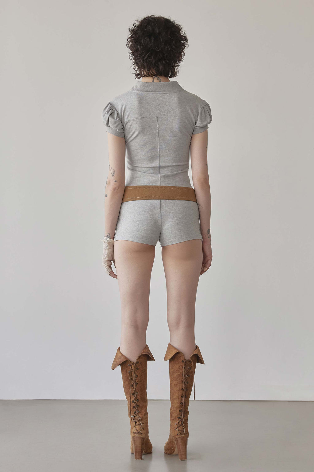 PK Classic Romper Melange Gray