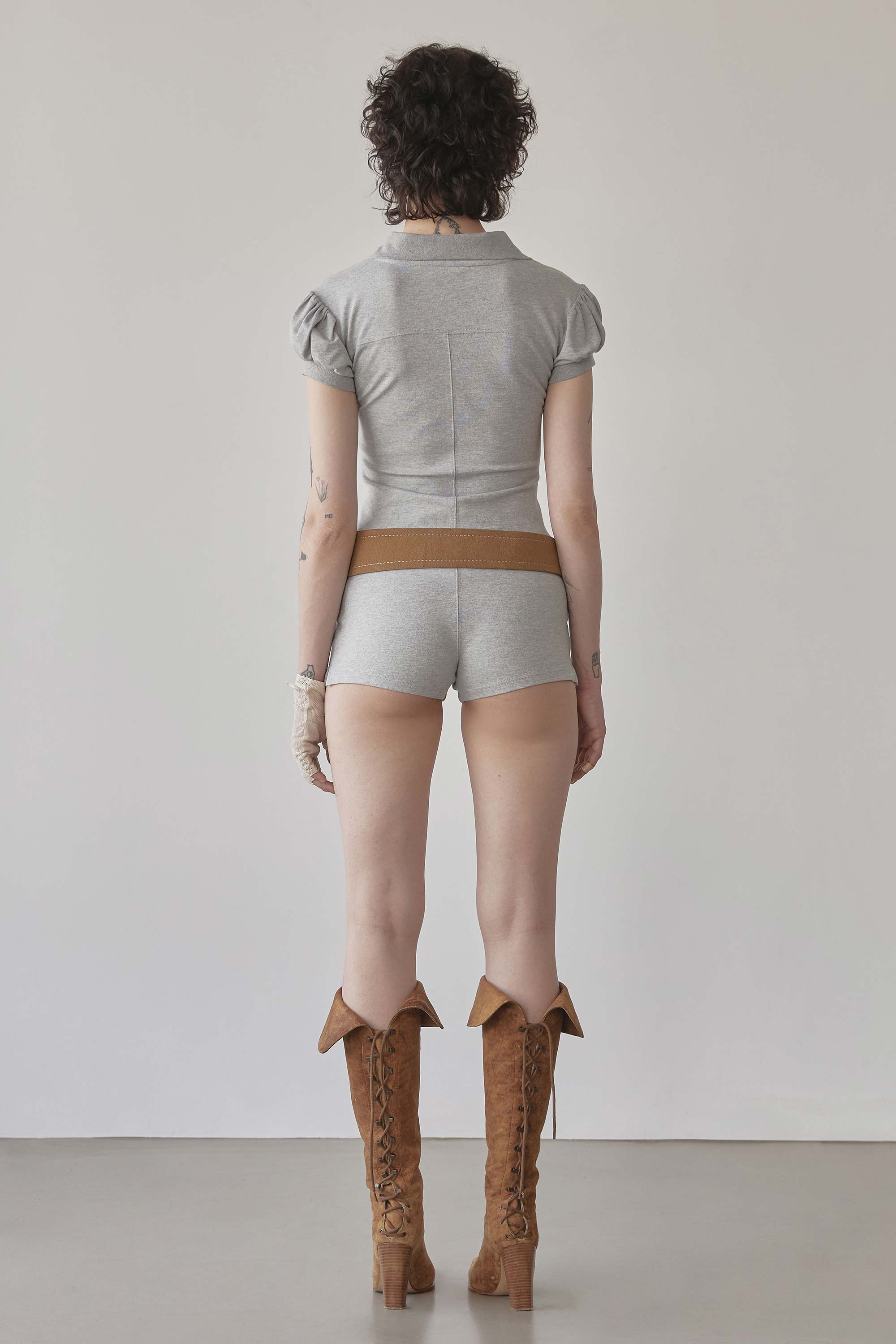 PK Classic Romper Melange Gray