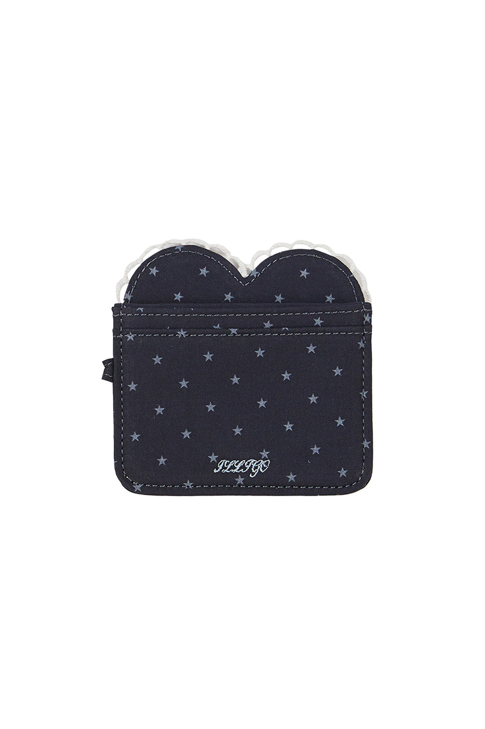 Heart frame card wallet Navy