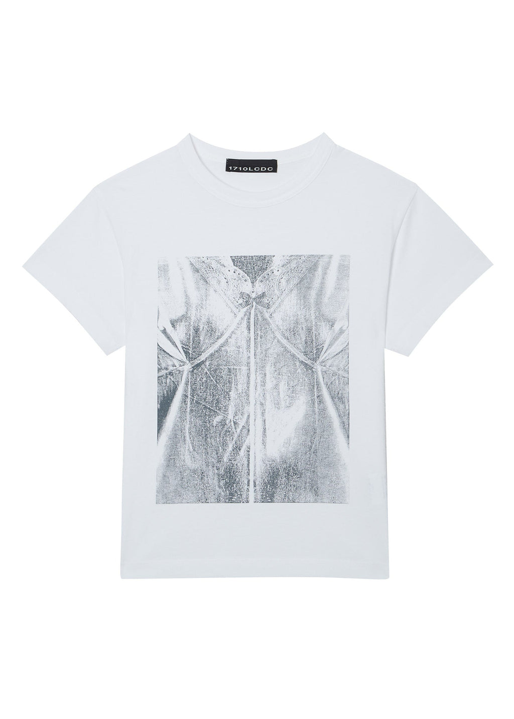 RIBBON SLIP PRINT T-SHIRTS / 3 Color