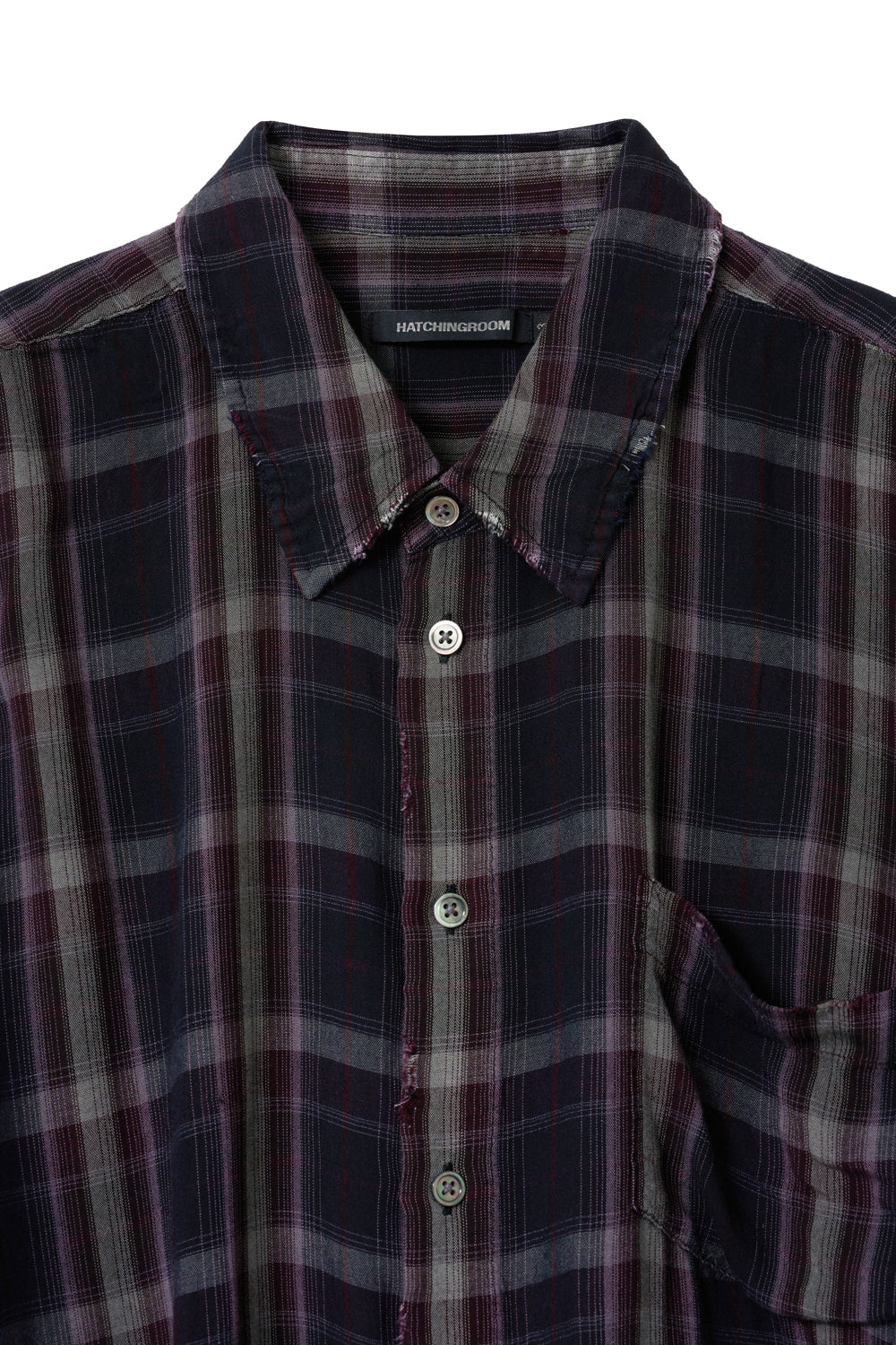 Classic Shirt Over Dyed Raw Check / 3 COLOR
