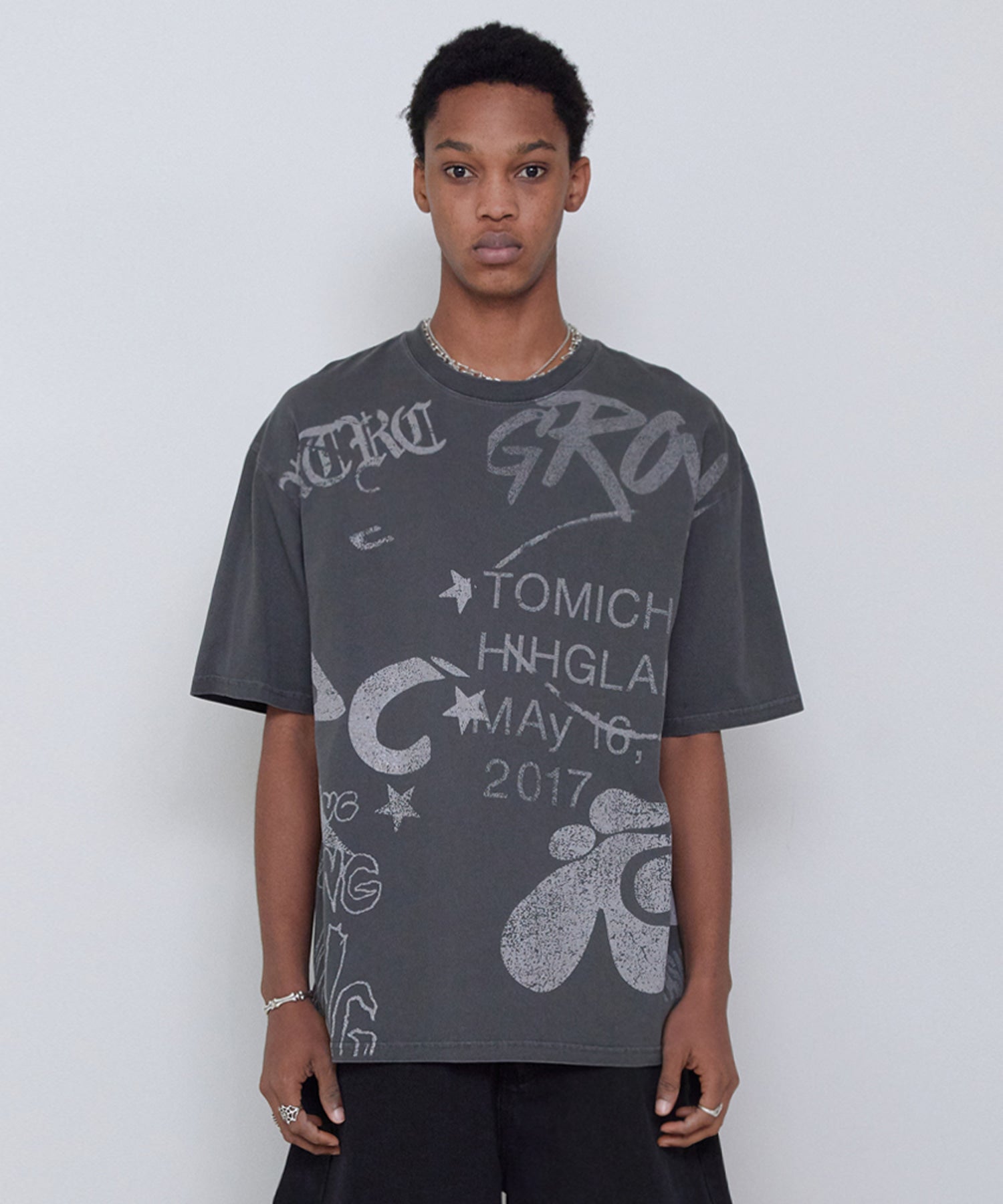 MULTI LOGO TEE PIGMENT BLACK