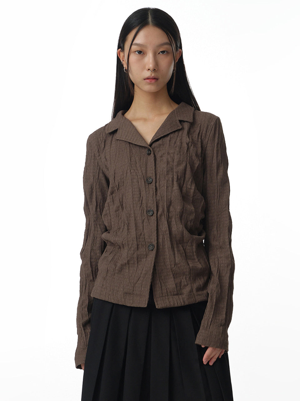 Linkle Jersey Shirts Brown