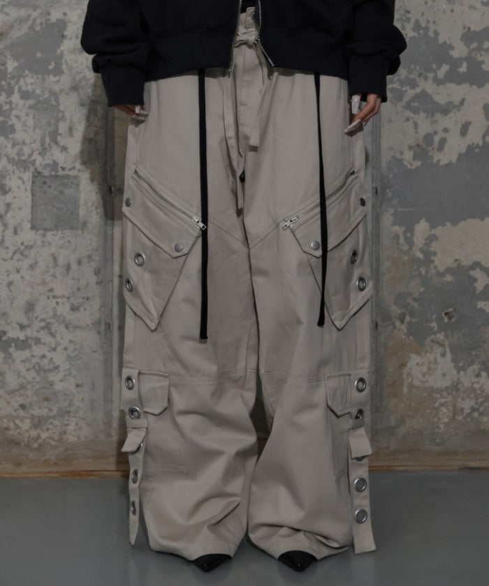 DETACHABLE CARGO STRAP PANTS (BEIGE) F25ZD978